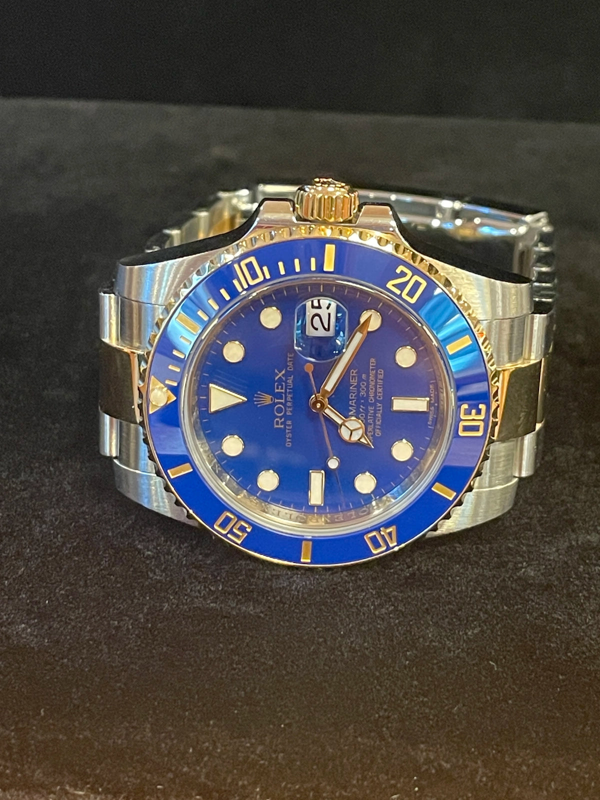 2013 Rolex Submariner 116613LB Blue Dial TT Oyster With Papers 40mm