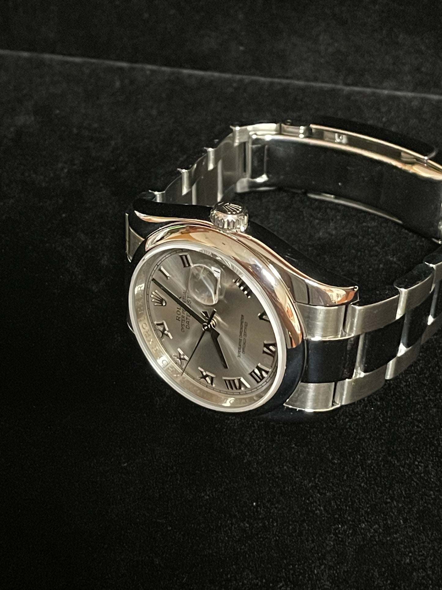 2008 Rolex Datejust 116200 Silver Roman Dial SS Oyster No Papers 36mm
