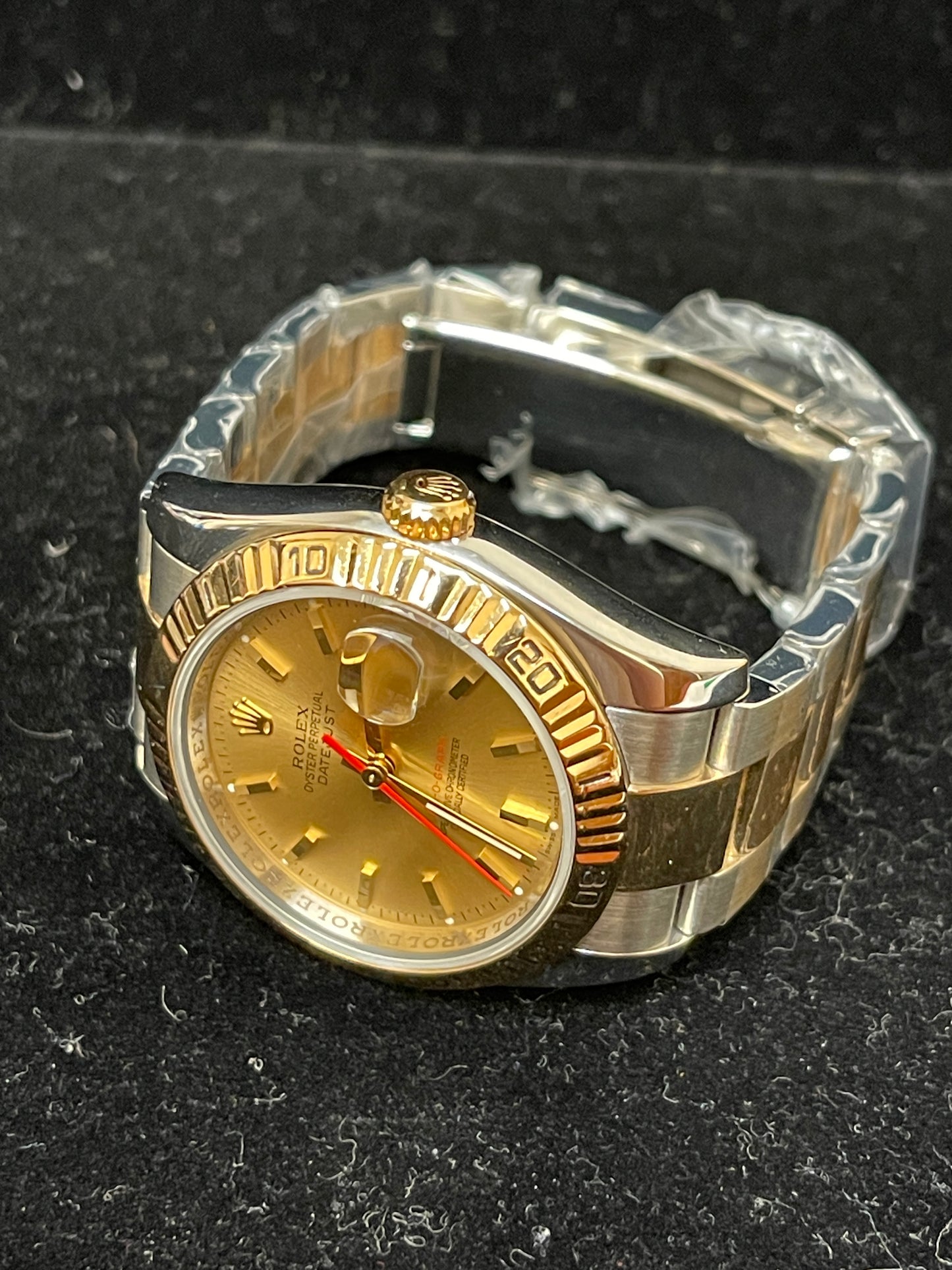 2006 Rolex Datejust Turn-O-Graph 116263 Champagne Dial TT Oyster No Papers 36mm