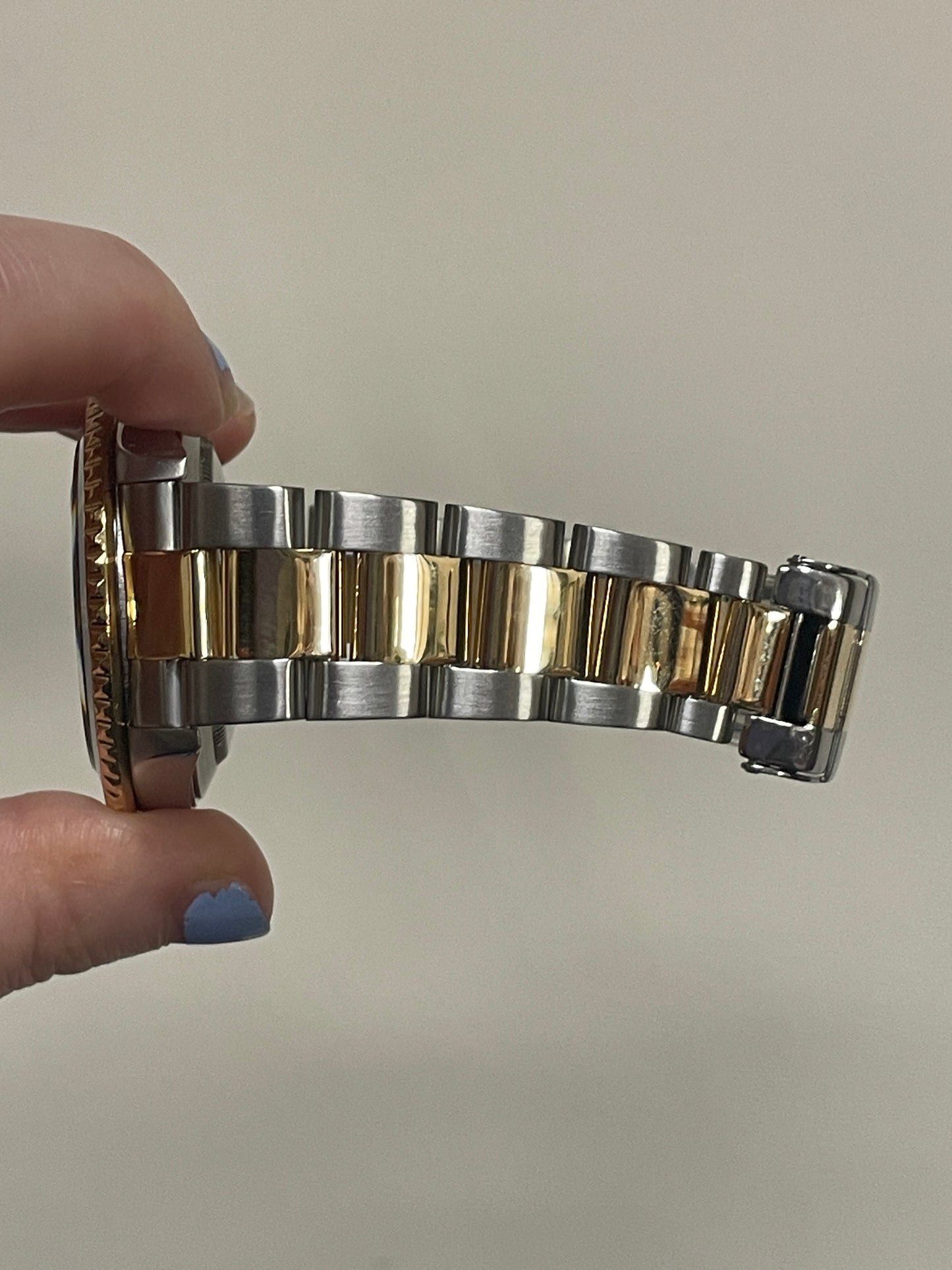 2004 Rolex Submariner 16613 Champagne Serti Diamond TT Oyster With Papers 40mm