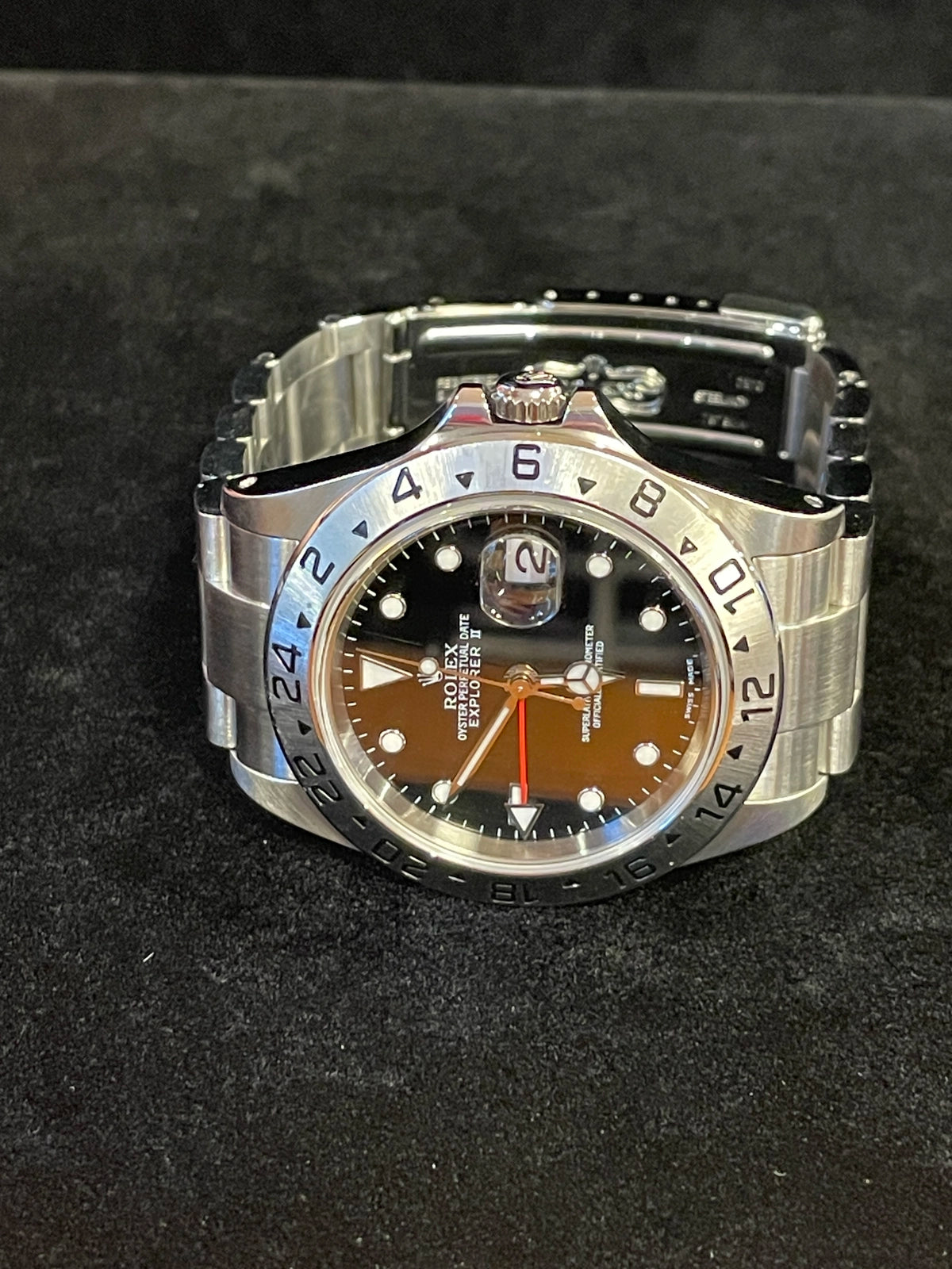 2001 Rolex Explorer II 16570 SEL Black Dial SS Oyster No Papers 40mm