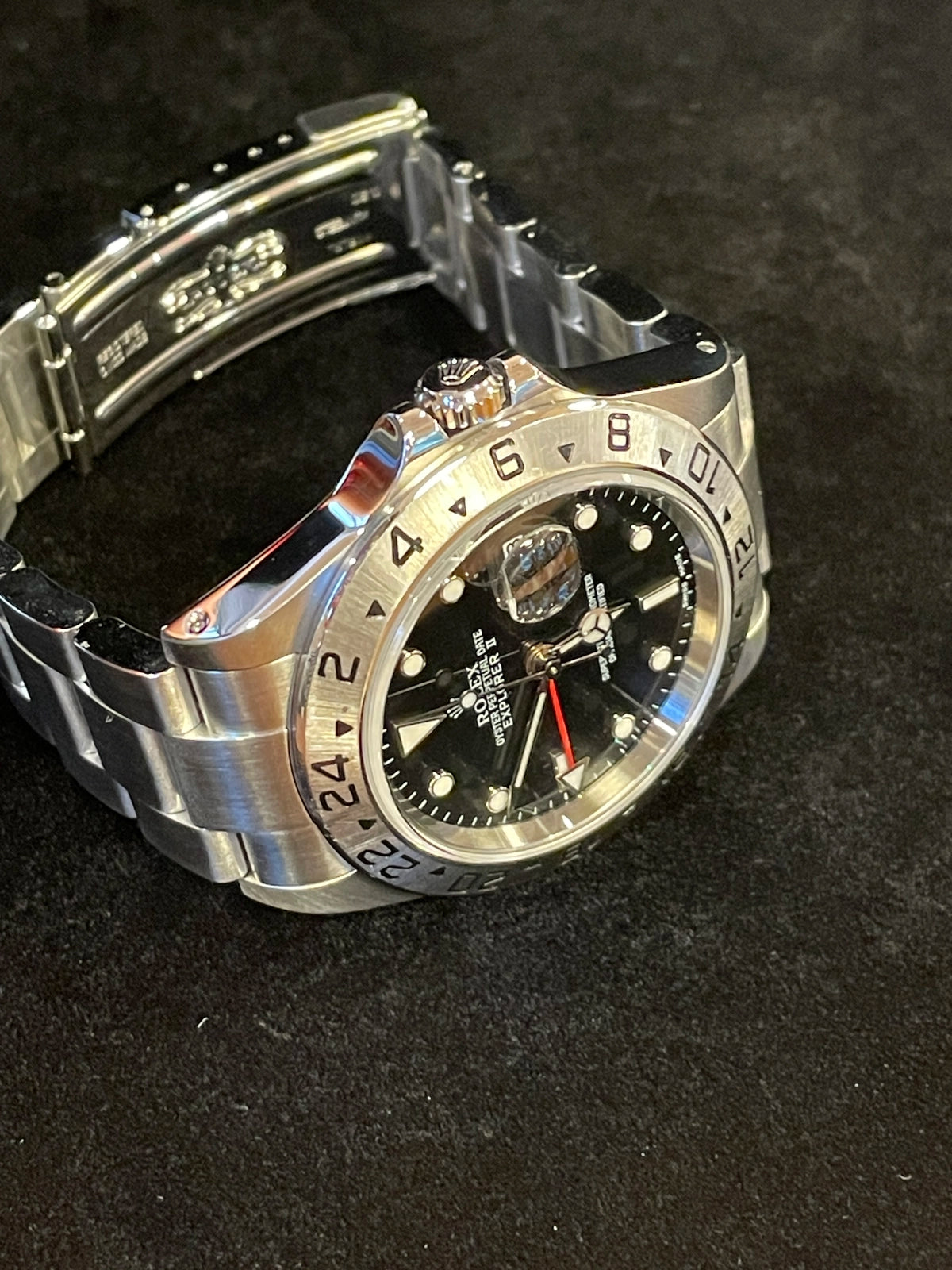 2001 Rolex Explorer II 16570 SEL Black Dial SS Oyster No Papers 40mm
