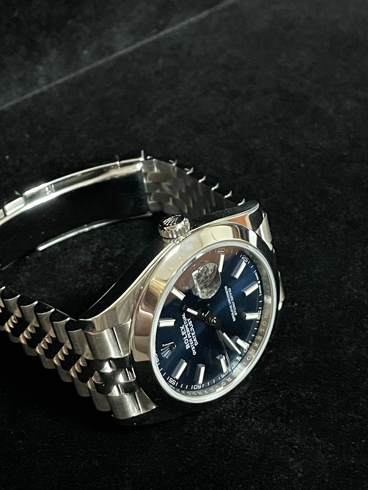 2021 Rolex Datejust 126300 Blue Dial SS Jubilee With Papers 41mm