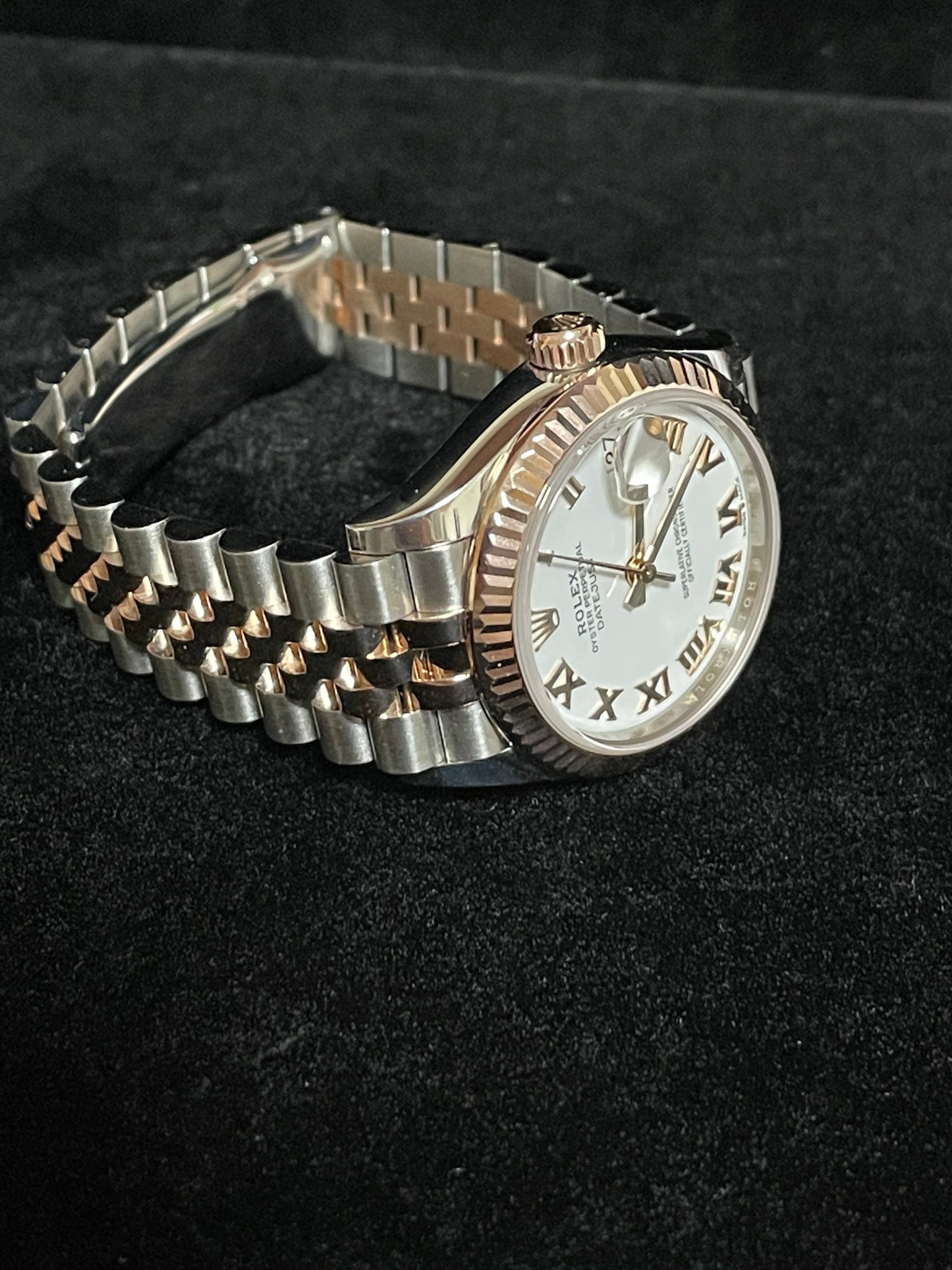 2019 Rolex Datejust 278271 White Roman Dial TT Jubilee Rose With Papers 31mm