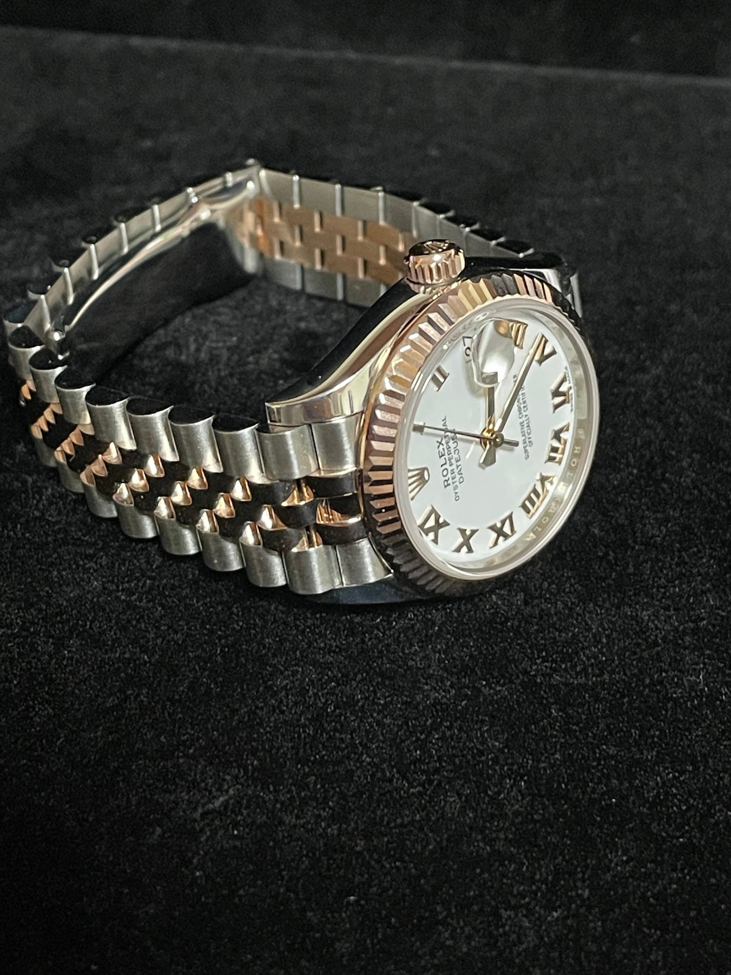 2019 Rolex Datejust 278271 White Roman Dial TT Jubilee Rose With Papers 31mm