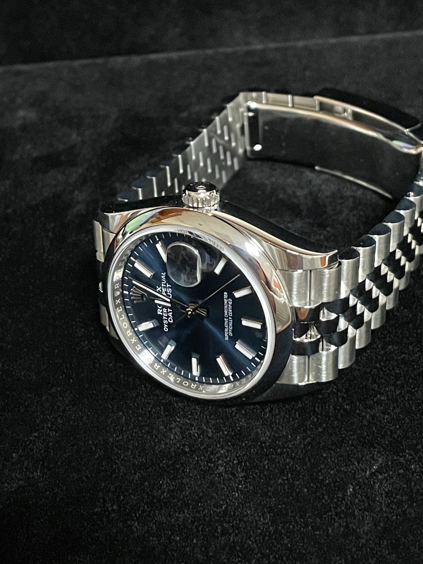 2025 Rolex Datejust 126200 Blue Dial Smooth Bezel SS Jubilee With Papers 36mm