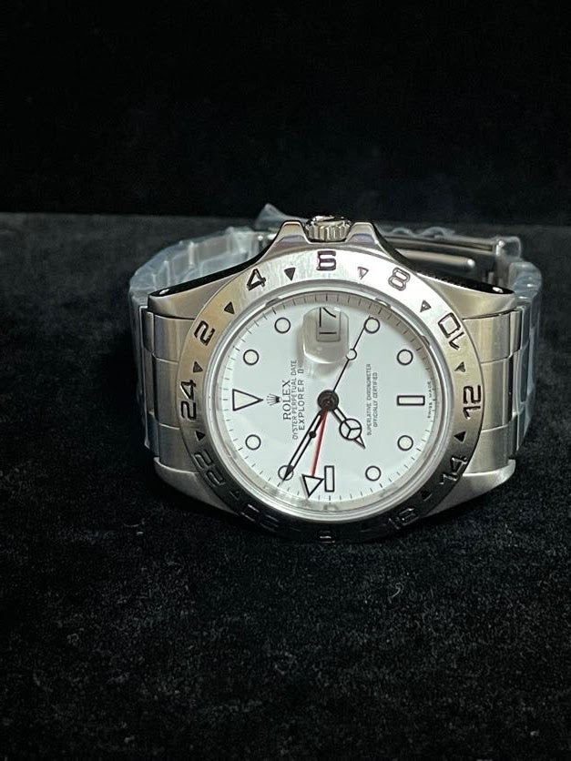 1986 Rolex Explorer II 16550 White Polar Dial SS Oyster No Papers 40mm
