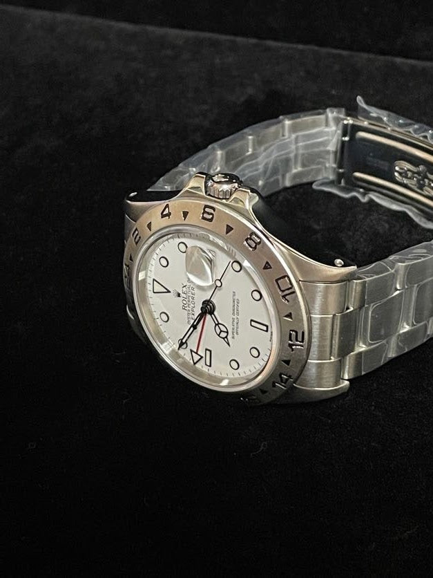1986 Rolex Explorer II 16550 White Polar Dial SS Oyster No Papers 40mm