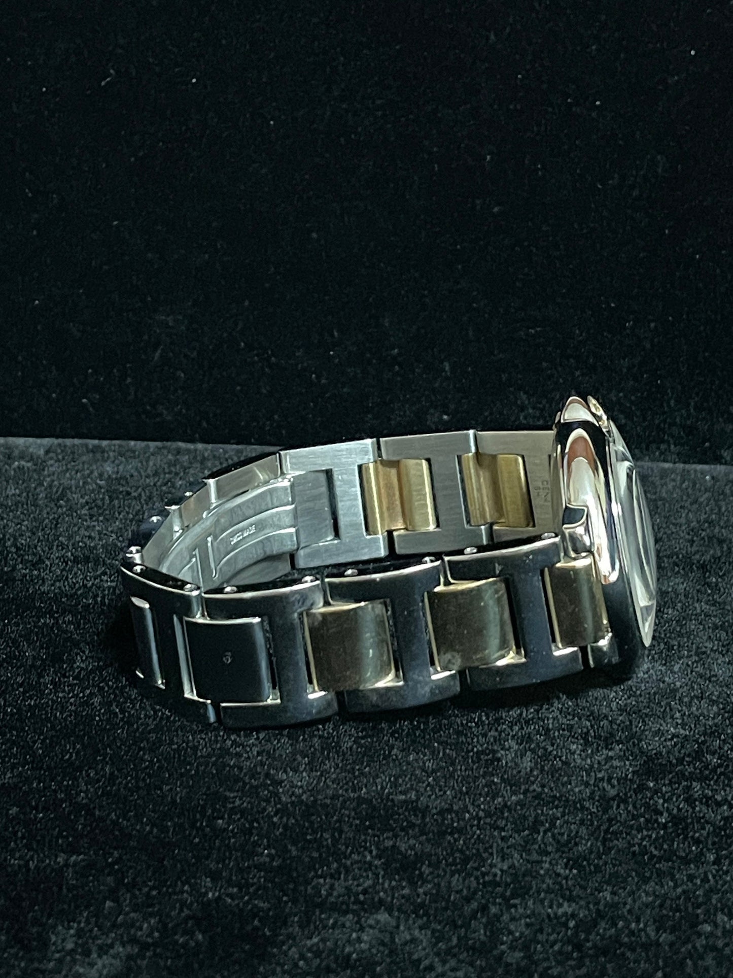 Cartier Ballon Bleu 3005 White Roman Dial TT 18kt Midsize Bracelet Quartz 36mm