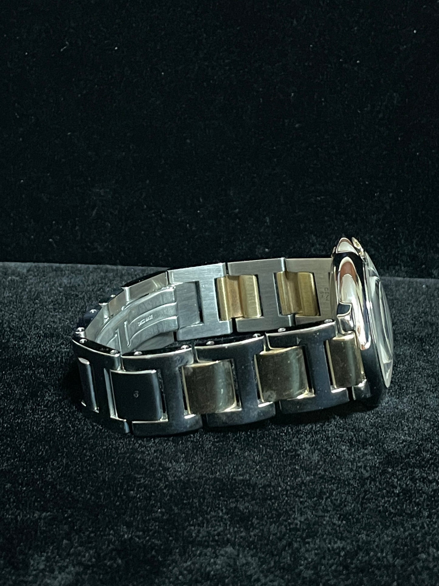 Cartier Ballon Bleu 3005 White Roman Dial TT 18kt Midsize Bracelet Quartz 36mm