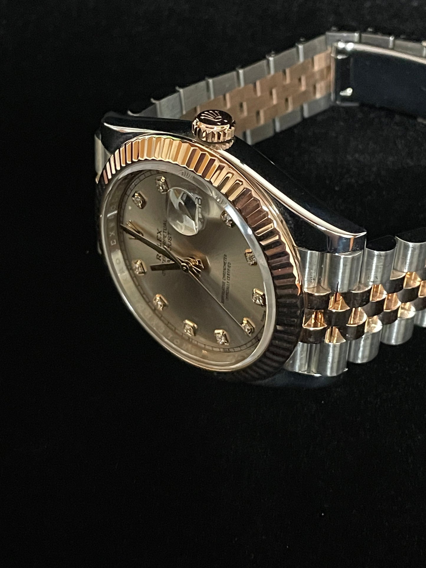 OHA 2017 Rolex Datejust 126331 Sundust Diamond Dial Rose TT Jubilee With Papers 41mm