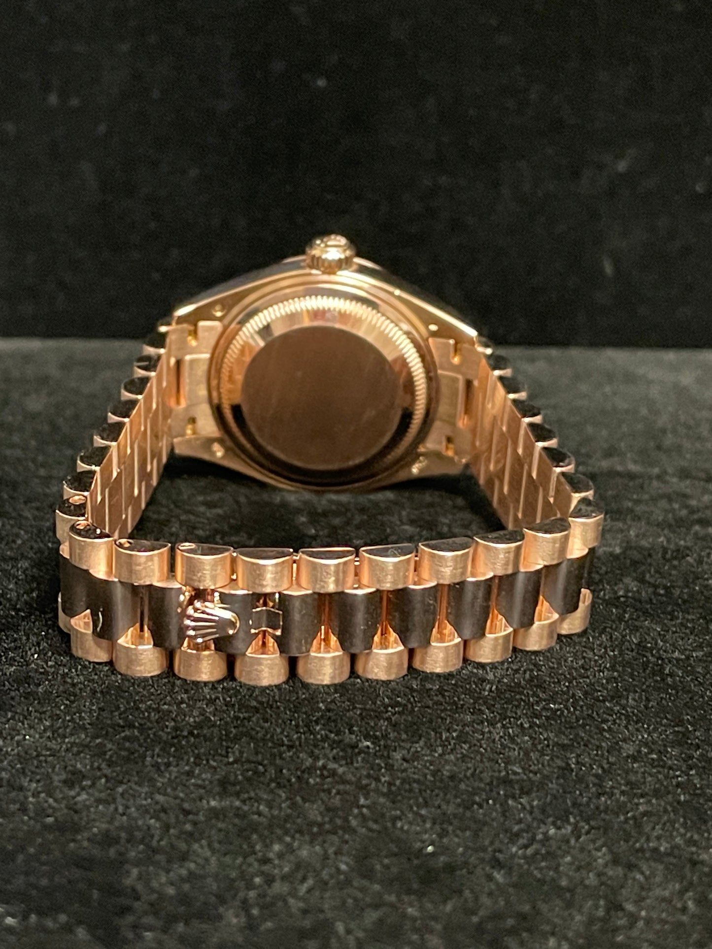 2021 Rolex Ladies Datejust 279165 Sundust Rose Gold 18kt President W Papers 28mm