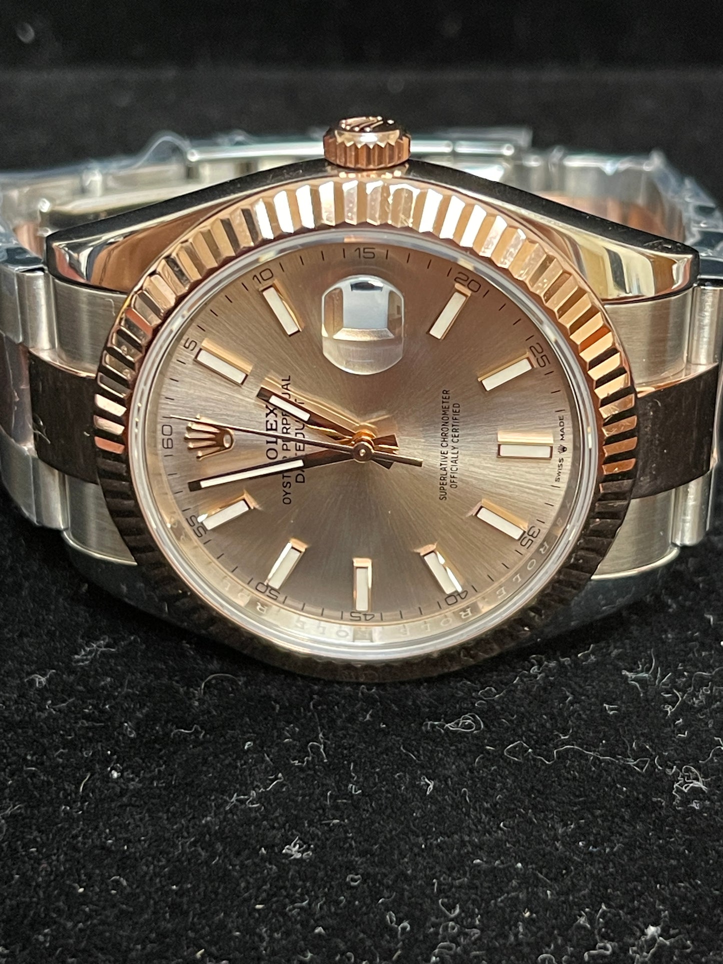 2022 Rolex DateJust 126331 Sundust Dial TT RG Oyster No Papers 41mm