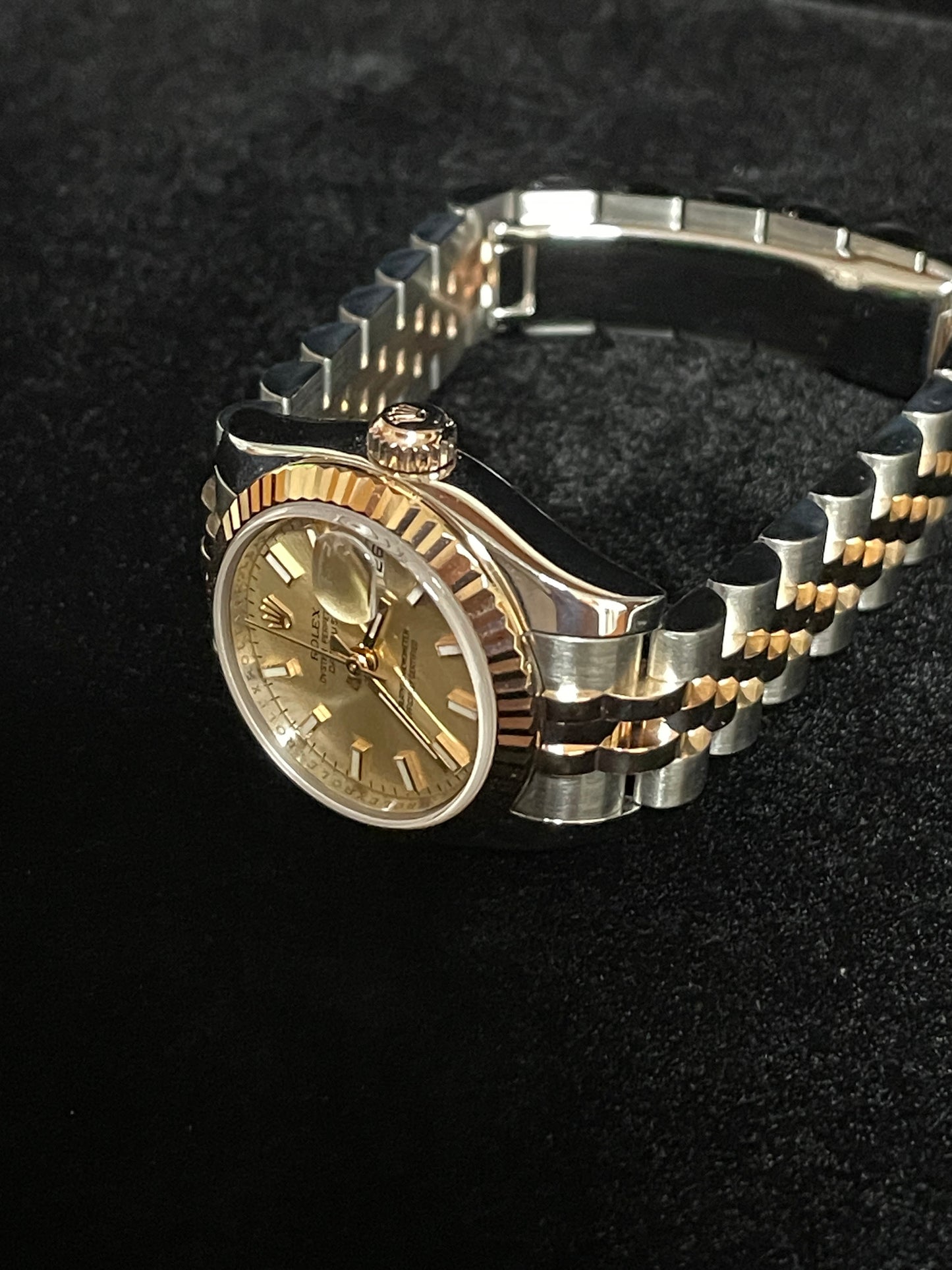 2007 Rolex Datejust 179171 Pink Stick Dial TT Jubilee Rose With Papers 26mm