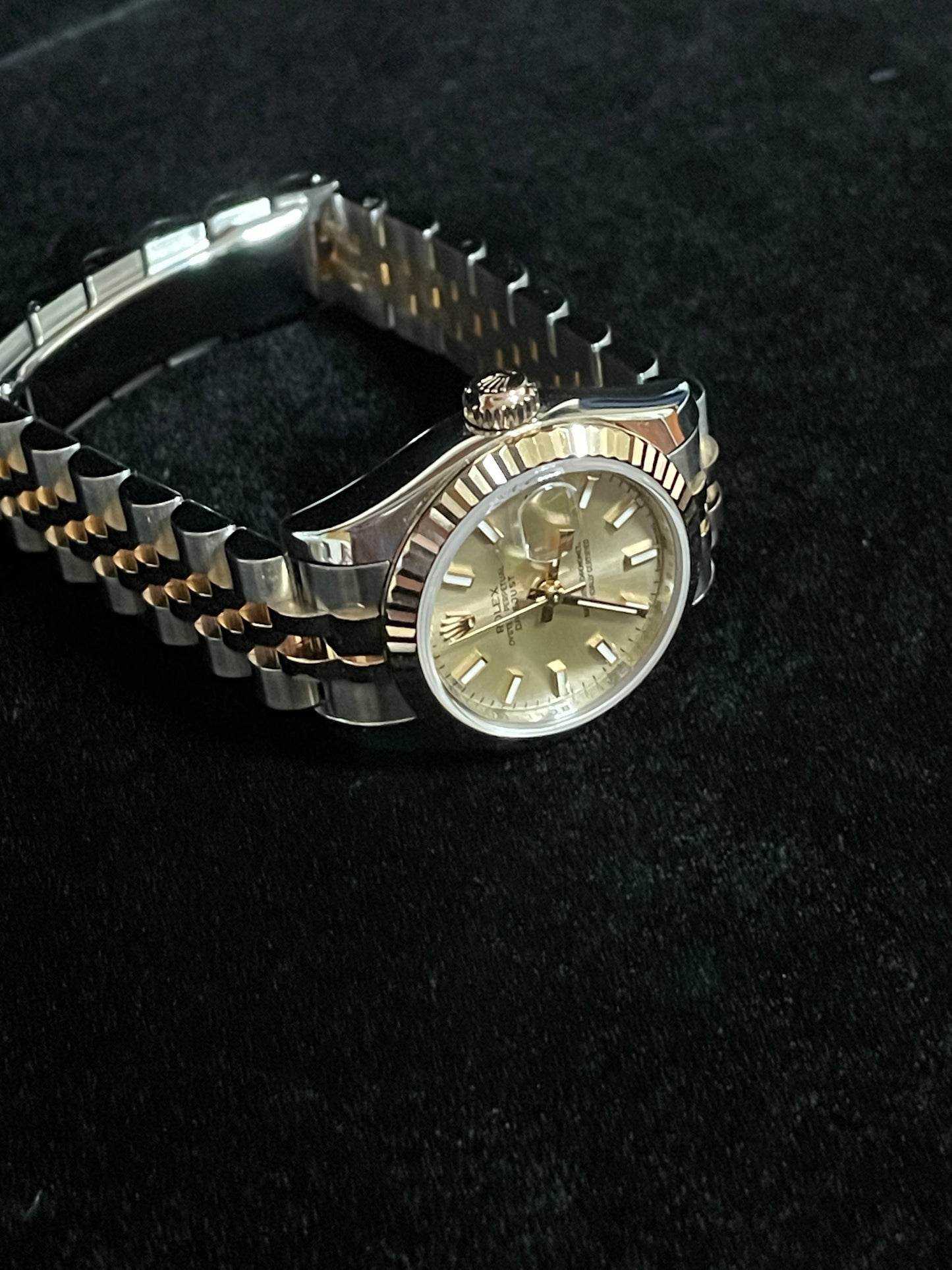 2007 Rolex Datejust 179171 Pink Stick Dial TT Jubilee Rose With Papers 26mm