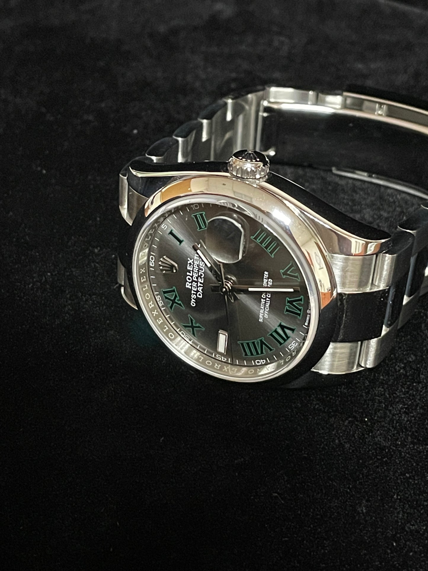2021 Rolex Datejust 126200 Wimbledon Roman Dial SS Oyster With Papers 36mm