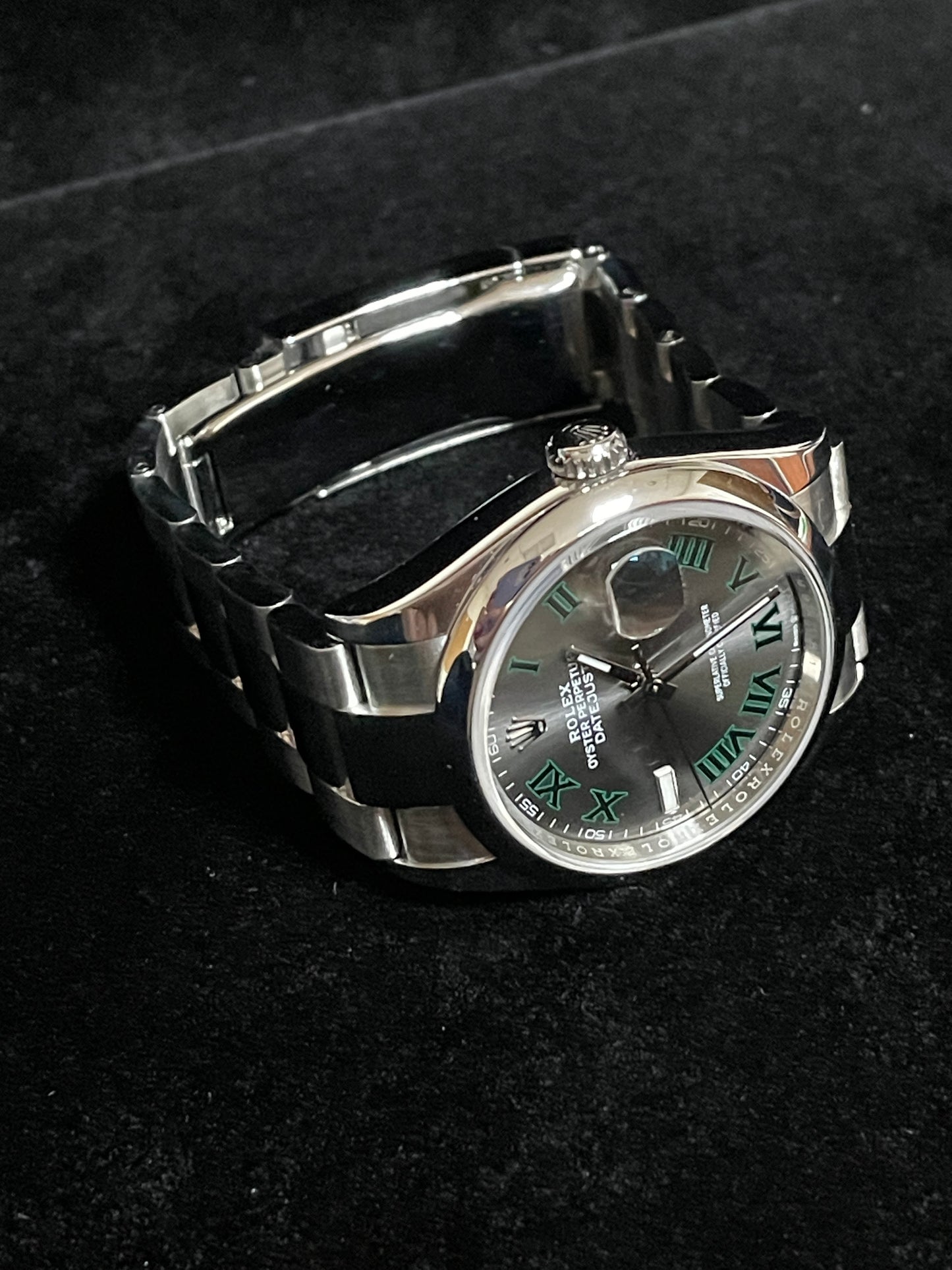 2021 Rolex Datejust 126200 Wimbledon Roman Dial SS Oyster With Papers 36mm
