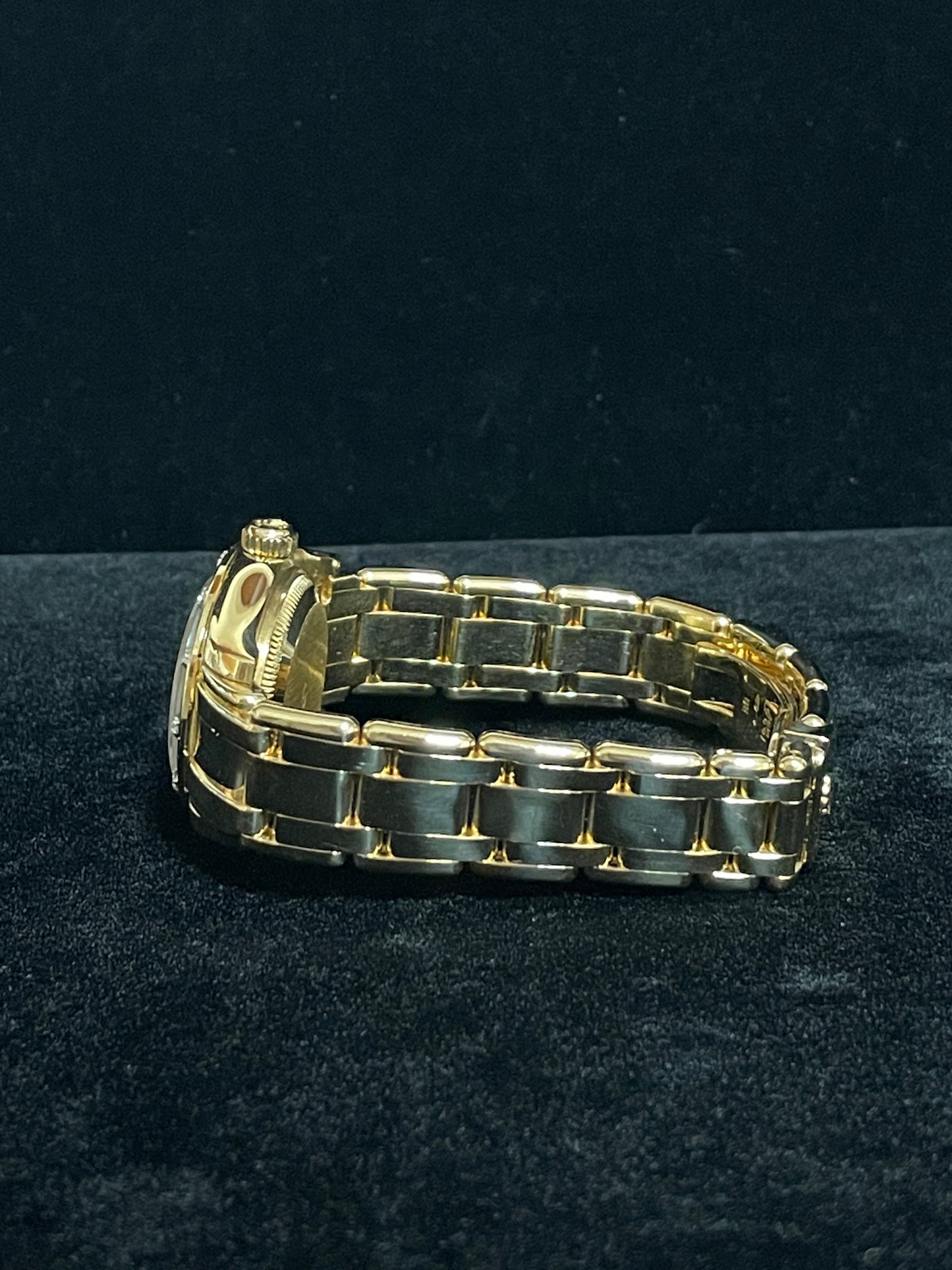2000 Rolex Ladies Pearlmaster 80318 Champagne Roman Dial YG 18k No Papers 29mm
