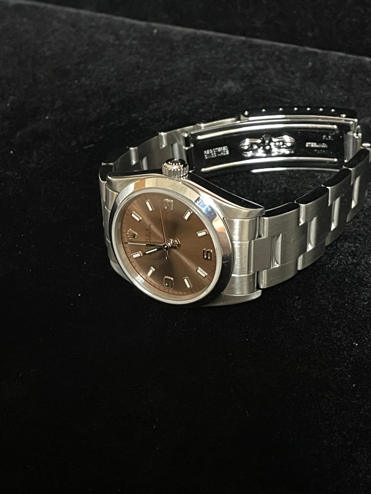 2002 Rolex Ladies Oyster Perpetual 77080 Pink Dial SS Oyster No Papers 31mm
