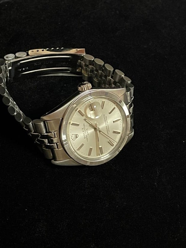 1976 Rolex Date 1501 Silver Dial SS USA Jubilee Trim Bracelet No Papers 34mm