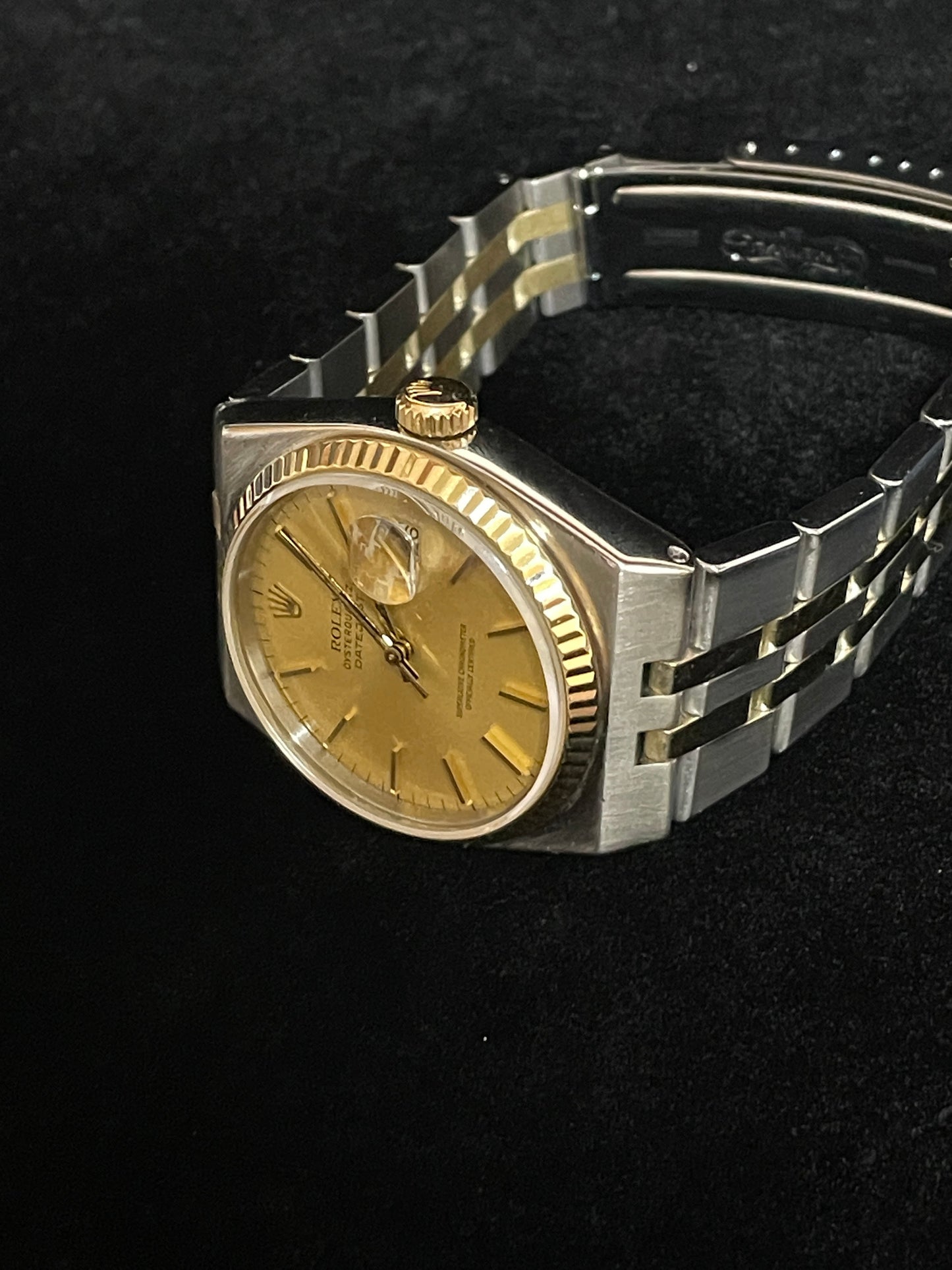 1981 Rolex Datejust 17013 Champagne Dial TT 18kt Oysterquartz No Papers 36mm