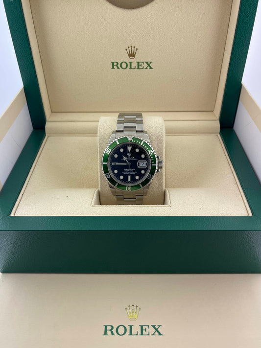 2006 Rolex SubMariner 16610LV Kermit Black Dial No Papers 40mm