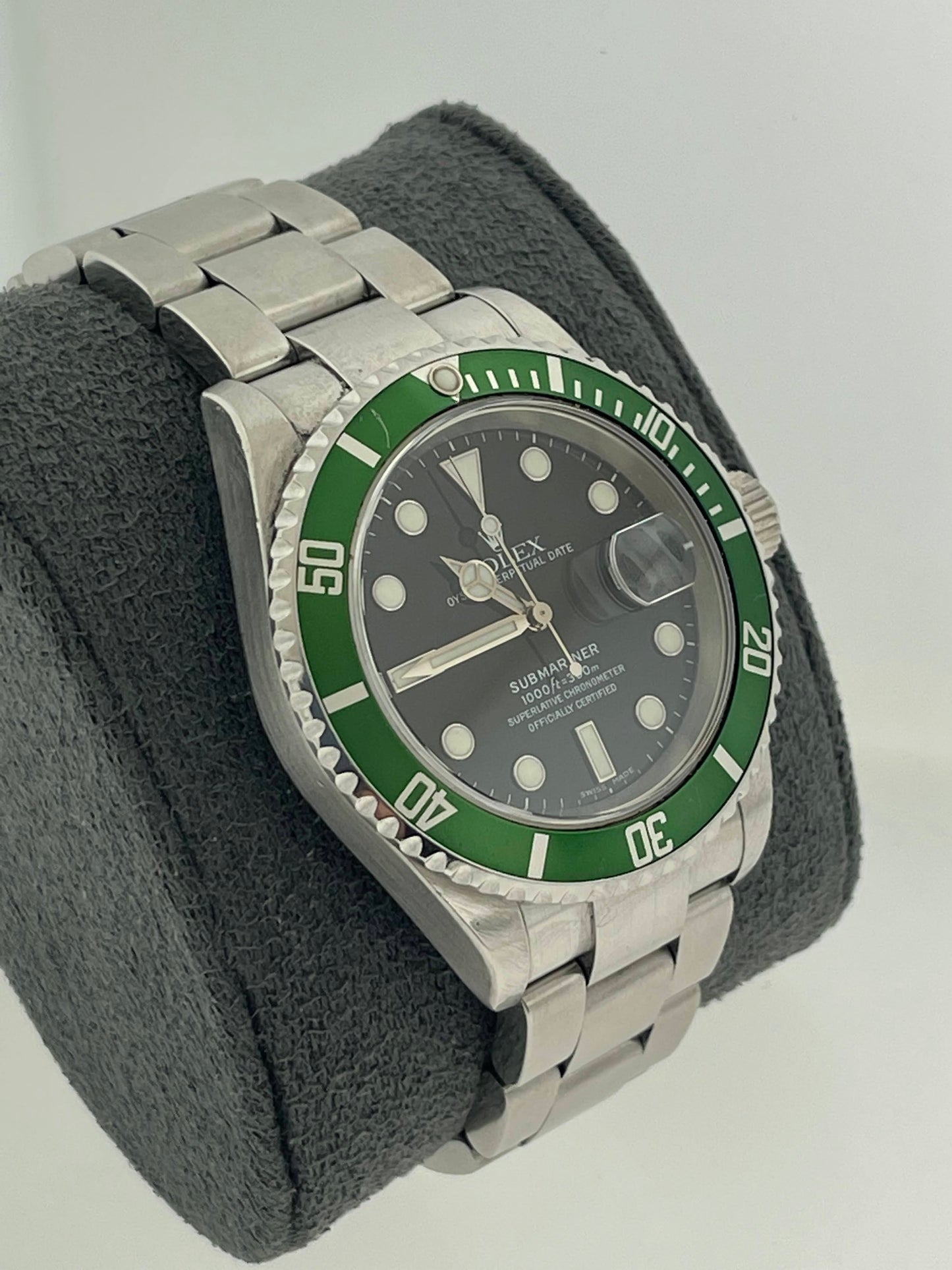 2006 Rolex SubMariner 16610LV Kermit Black Dial No Papers 40mm