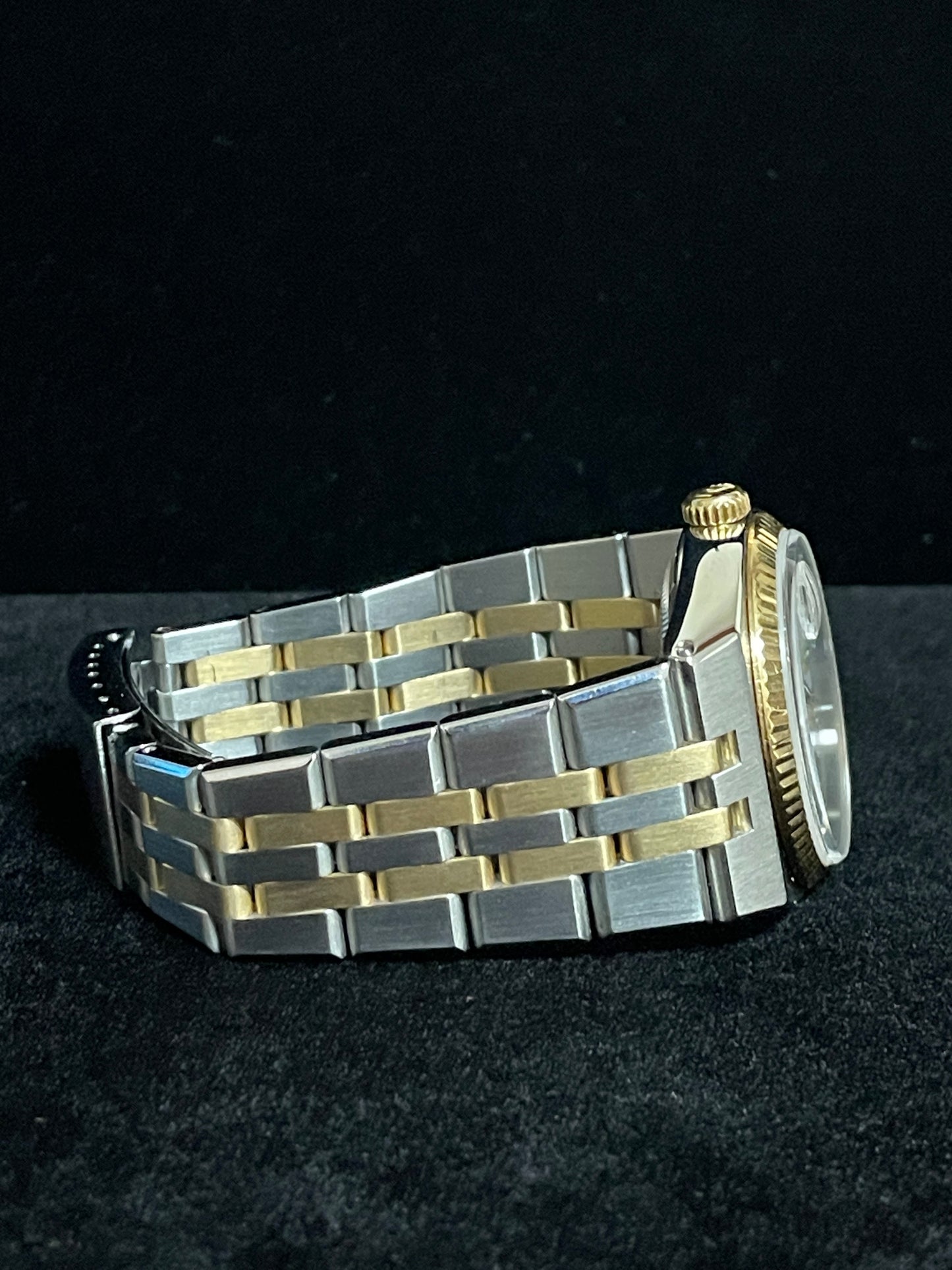 1986 Rolex Datejust Oysterquartz 17013 White Roman Dial TT 18kt No Papers 36mm
