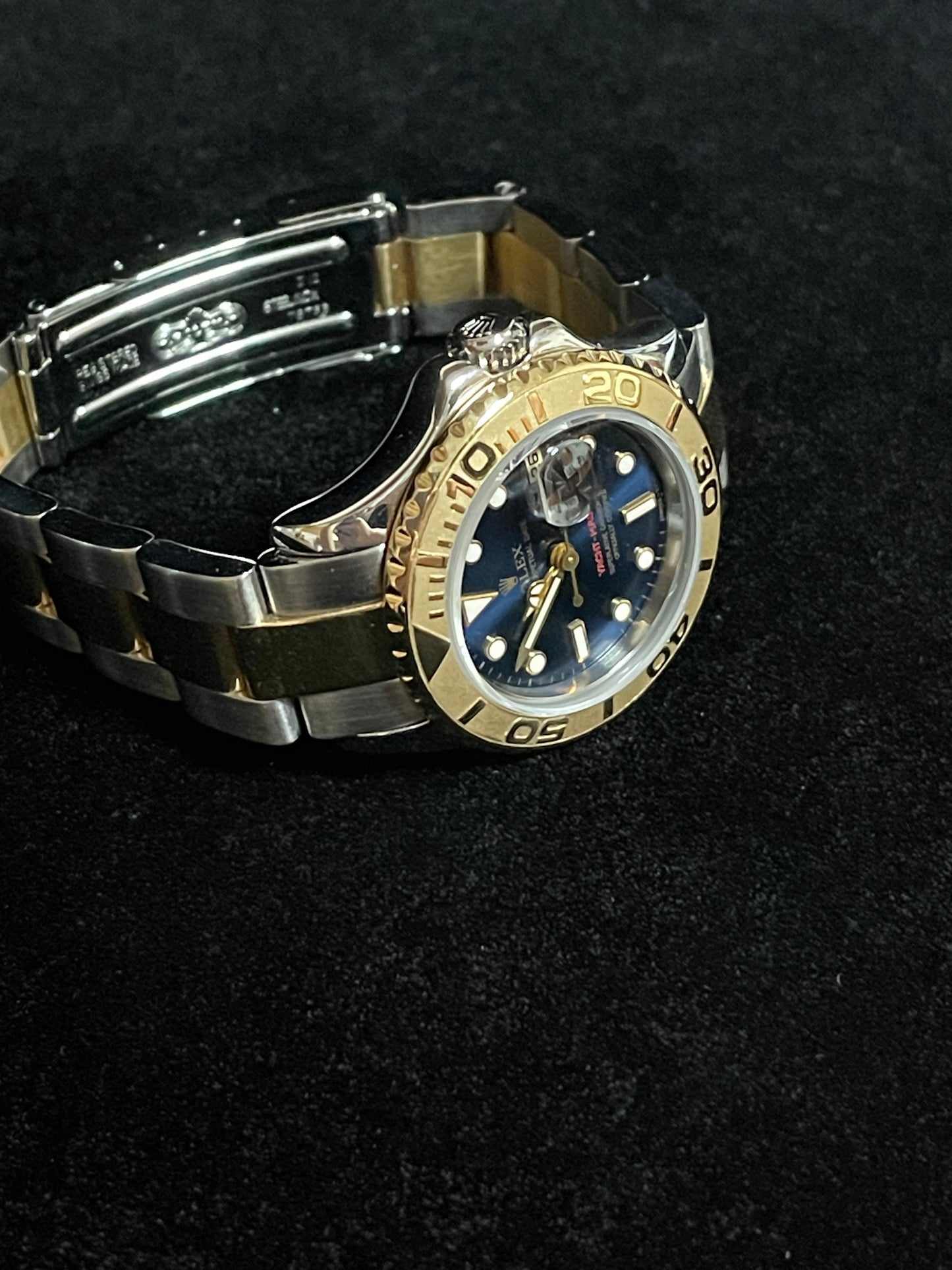 1996 Rolex Yacht-Master 69623 Blue Dial TT Oyster No Papers 29mm