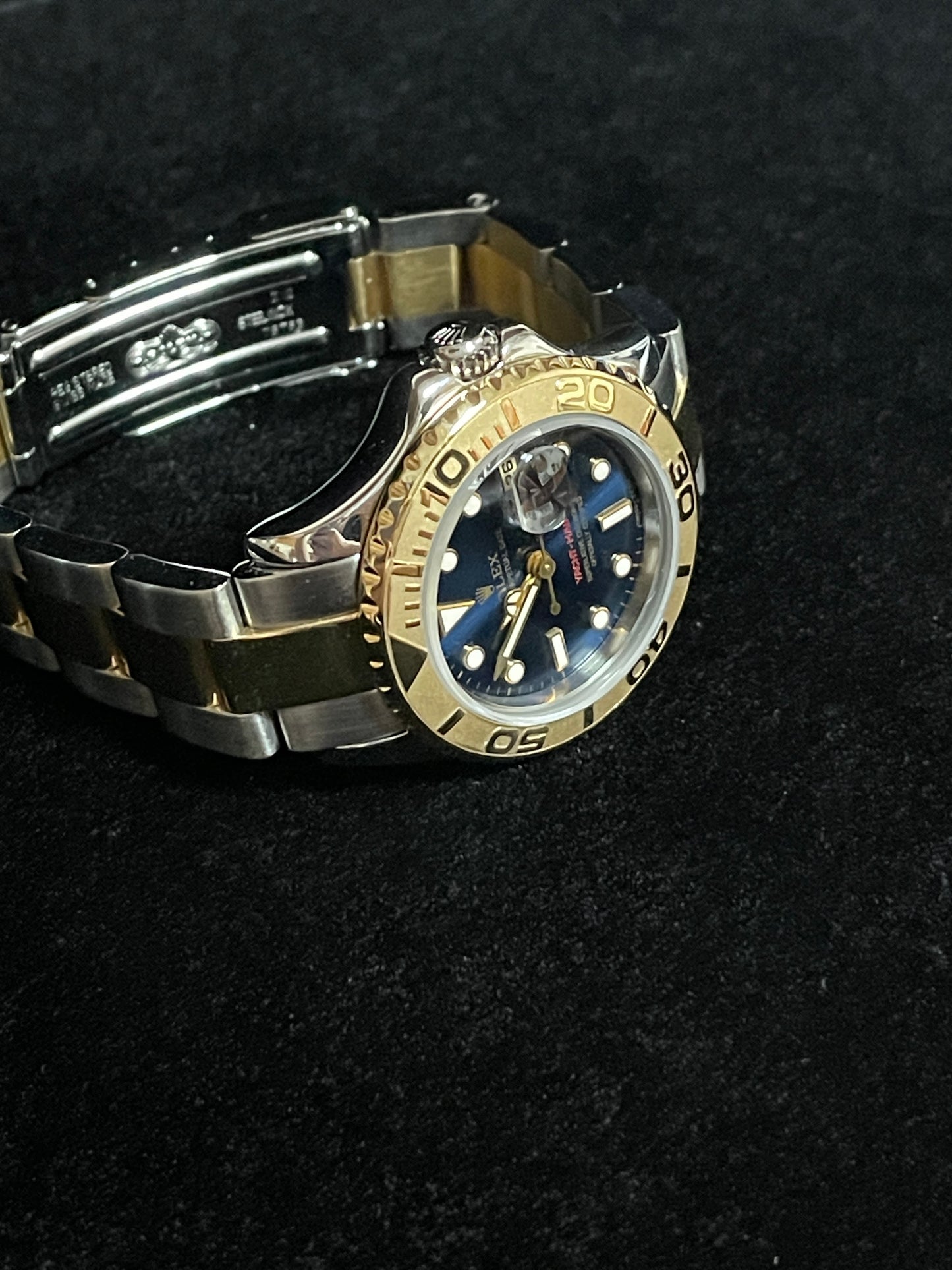 1996 Rolex Yacht-Master 69623 Blue Dial TT Oyster No Papers 29mm
