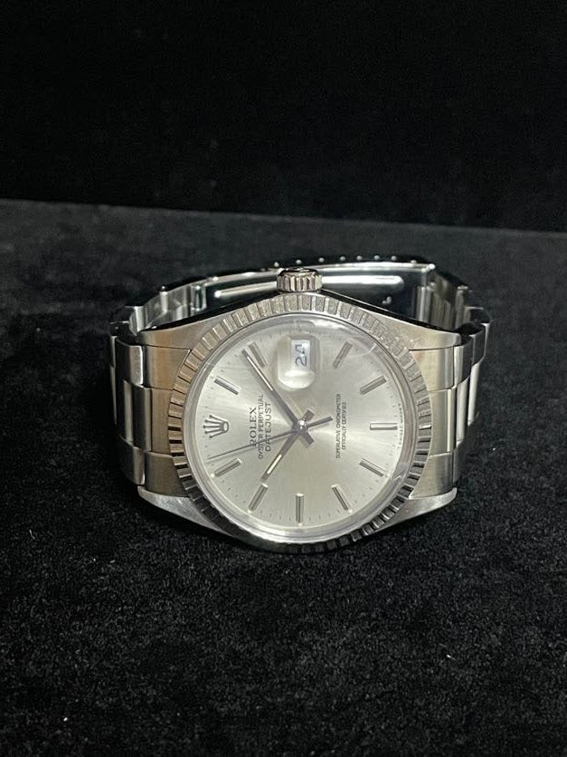 1984 Rolex Datejust 16030 Silver Dial SS Oyster IBM Award Watch No Papers 36mm