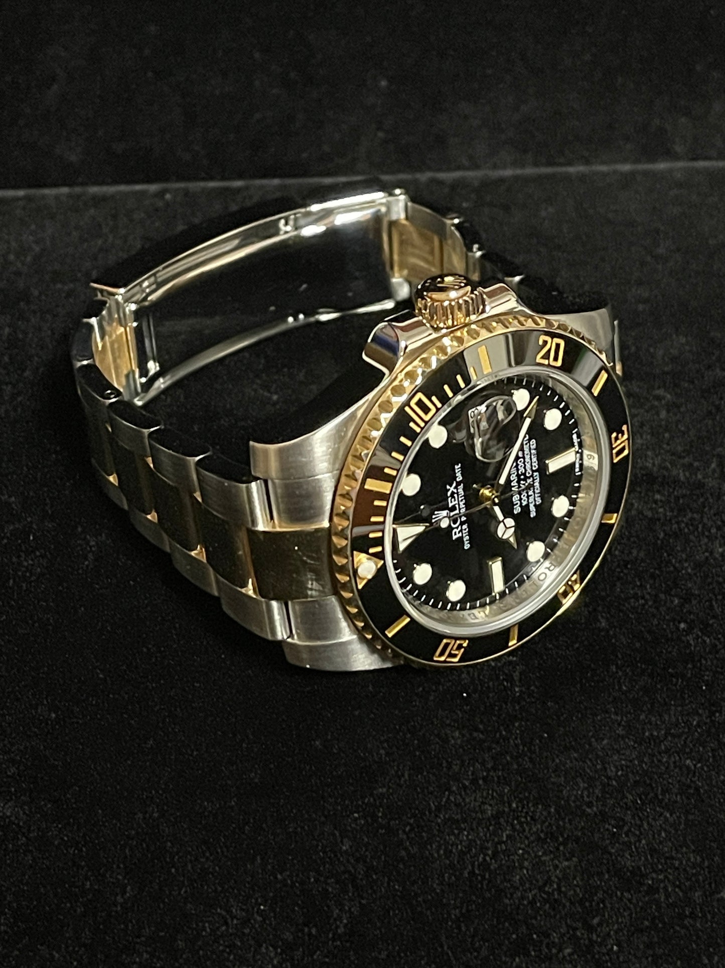 2018 Rolex Submariner 116613 Black Dial tt 18kt Oyster No Papers 40mm
