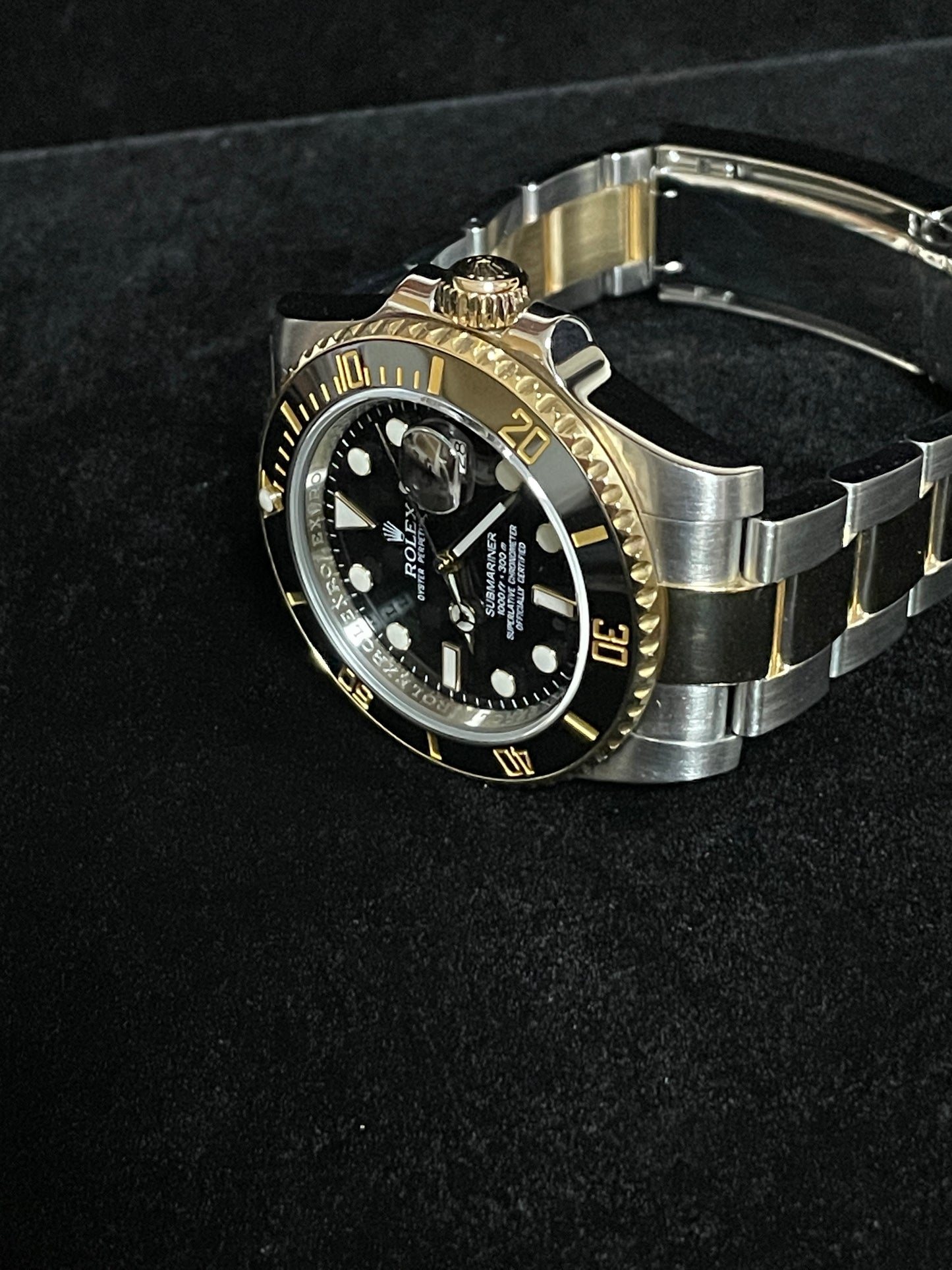 2018 Rolex Submariner 116613 Black Dial tt 18kt Oyster No Papers 40mm