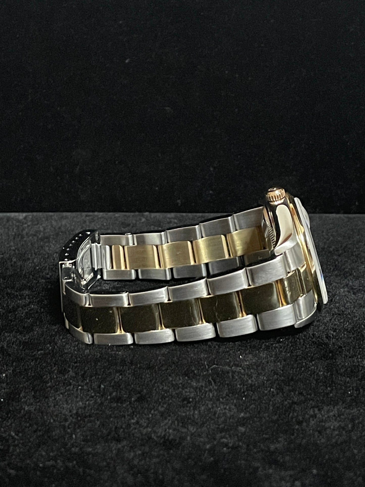 2005 Rolex Date 15203 Rhodium Dial TT 18kt with Papers 34mm