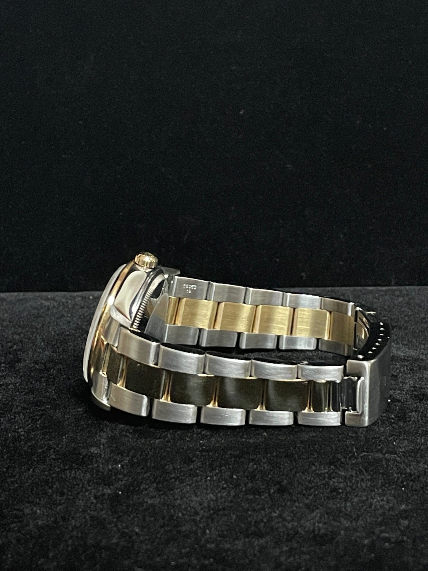 2005 Rolex Date 15203 Rhodium Dial TT 18kt with Papers 34mm