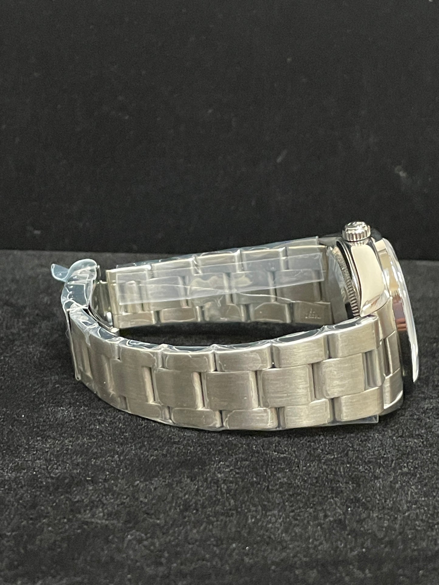 1995 Rolex Air-King 14010 Silver Dial Engine Turned SS Oyster No Papers 34mm