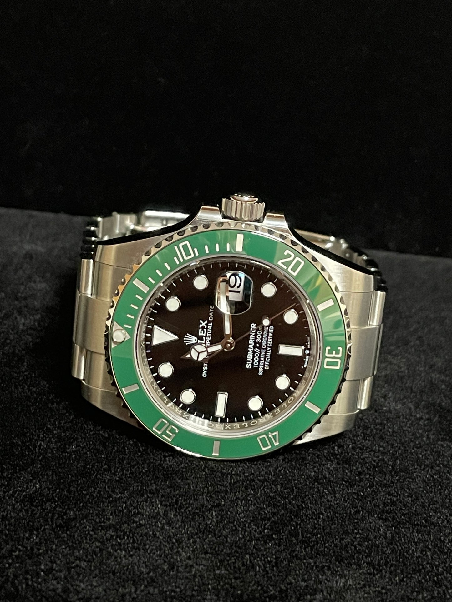 2022 Rolex Starbucks Submariner 126610LV Black Dial SS Oyster With Papers 41mm