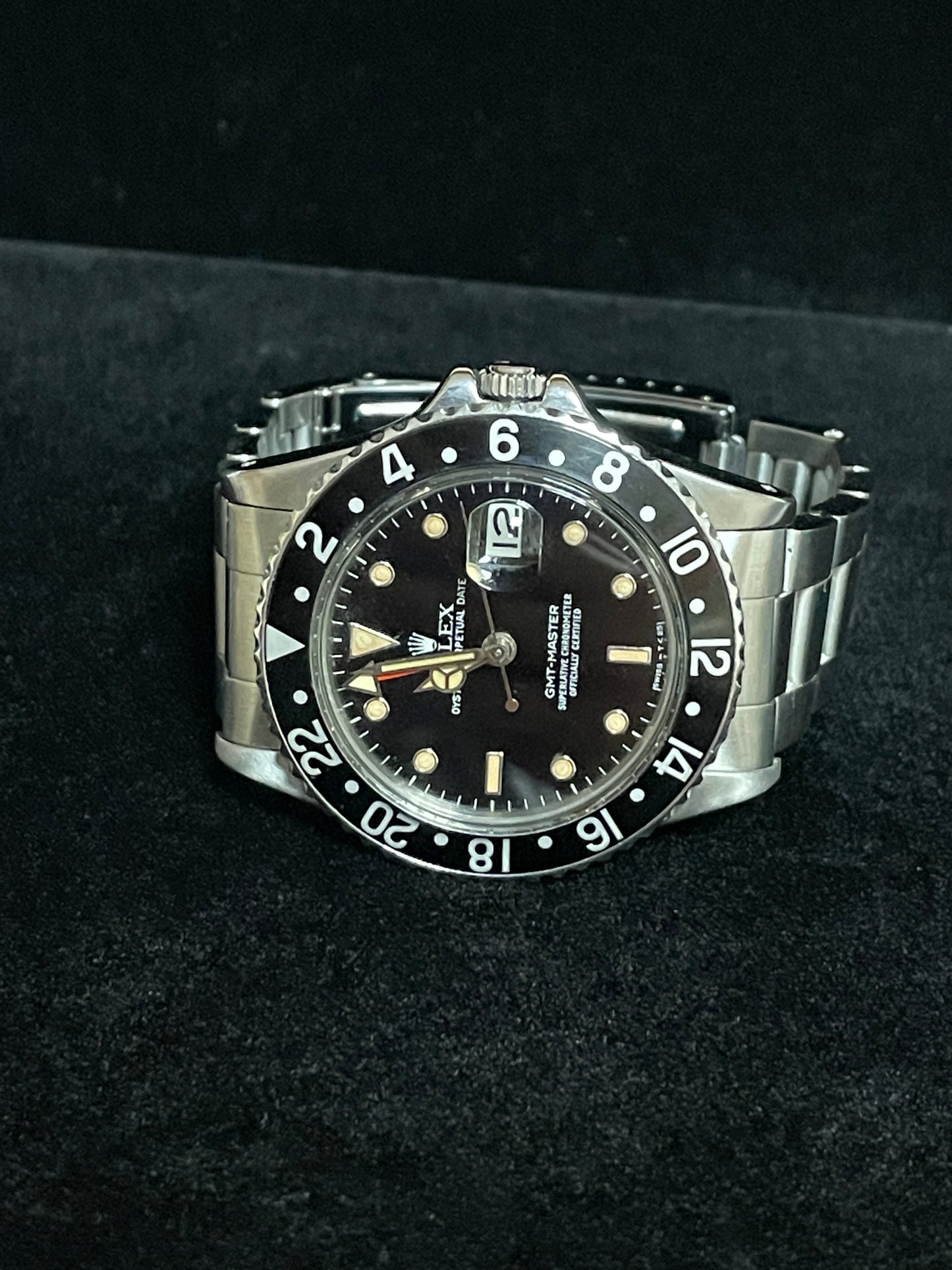 1982 Rolex GMT-Master 16750 Black Dial SS Oyster No Papers 40mm