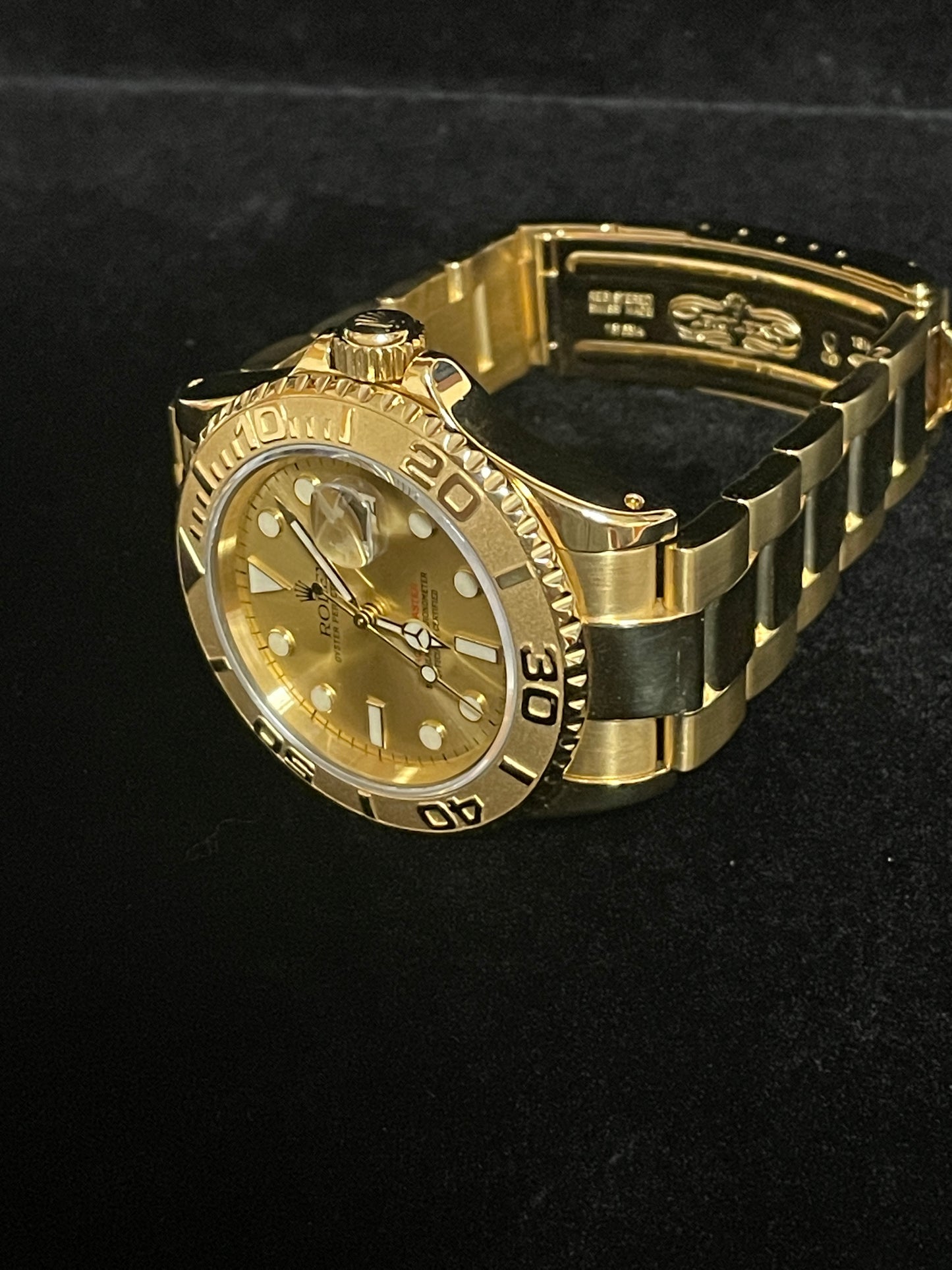 1995 Rolex Yacht-Master 16628 Champagne Dial 18kt Oyster No Papers 40mm