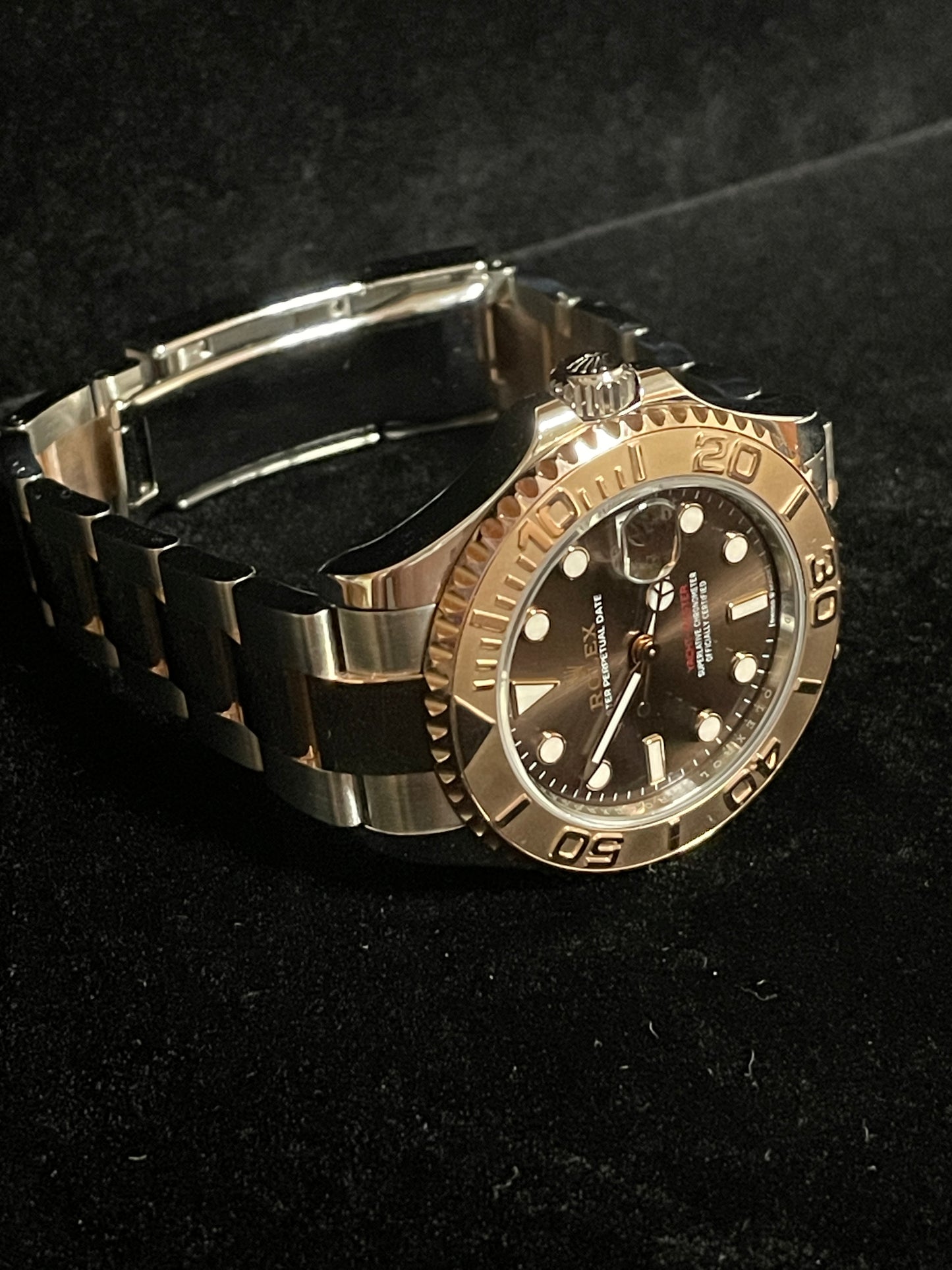 2021 Rolex Yacht-Master 268621 Chocolate Dial TT Oyster Rose With Papers 37mm