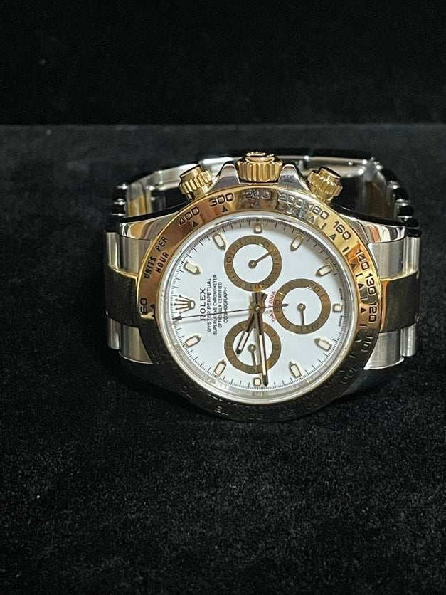 2020 Rolex Daytona 116503 White Dial TT 18kt Oyster With Papers 40mm