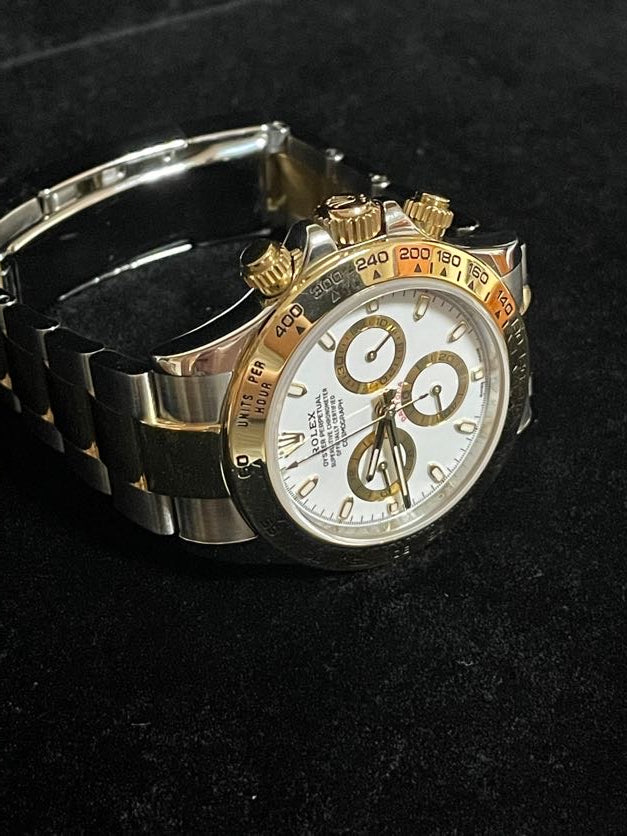 2020 Rolex Daytona 116503 White Dial TT 18kt Oyster With Papers 40mm