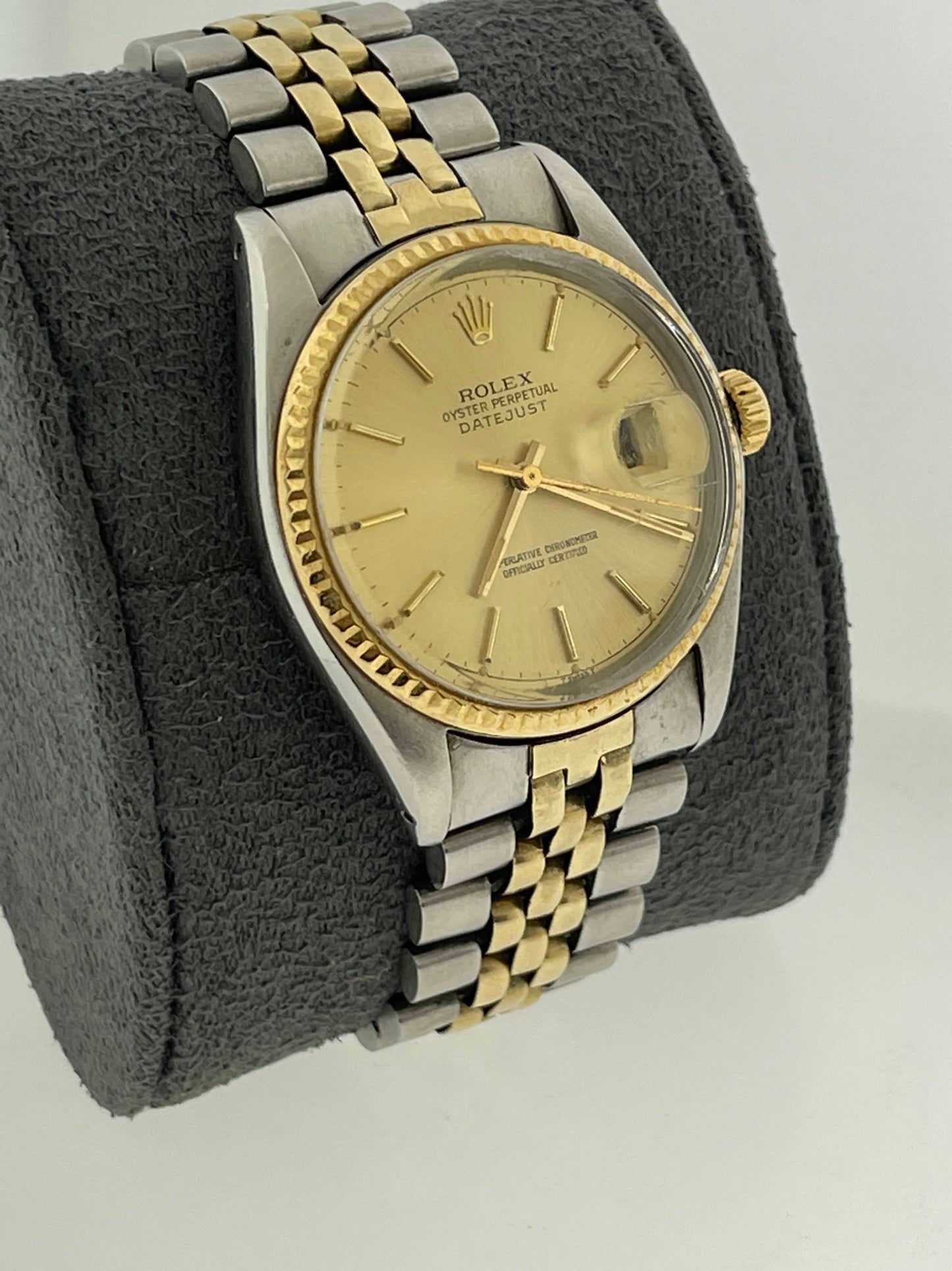 1978 Rolex Datejust 16013 Champagne Dial Two Tone Jubilee No Papers 36mm