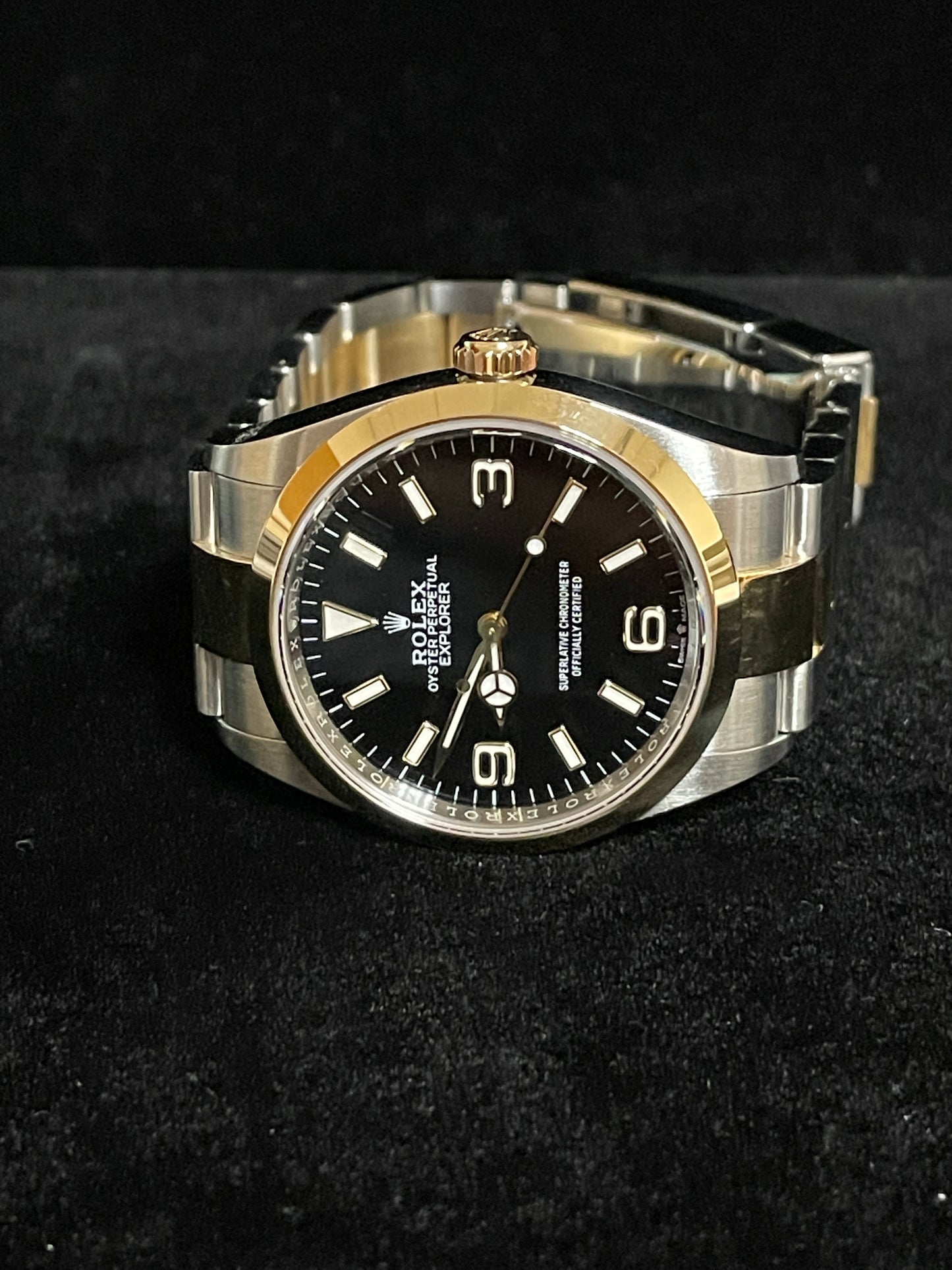2023 Rolex Explorer 124273 Black Dial TT 18kt Oyster With Papers 36mm