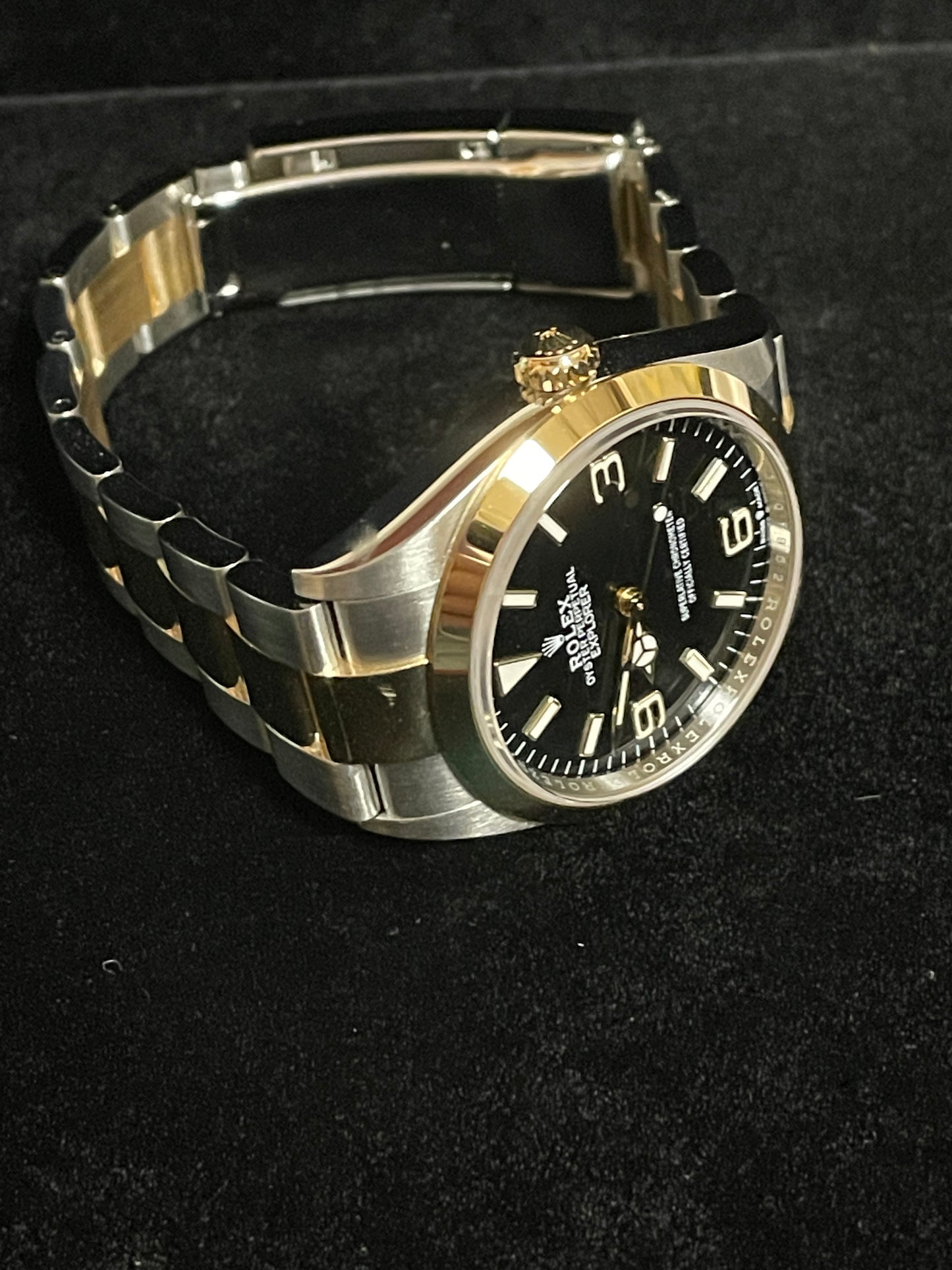 2023 Rolex Explorer 124273 Black Dial TT 18kt Oyster With Papers 36mm