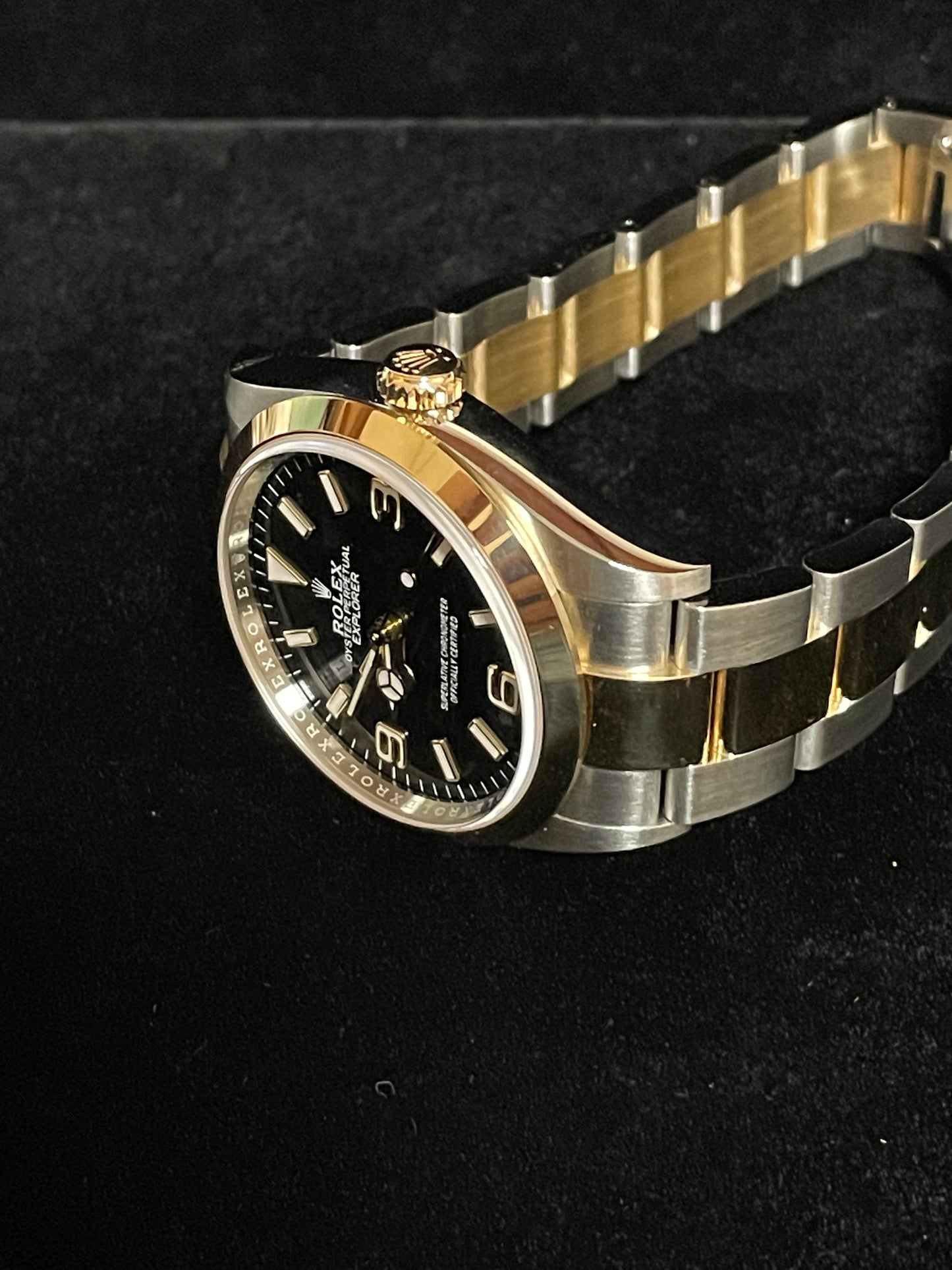 2023 Rolex Explorer 124273 Black Dial TT 18kt Oyster With Papers 36mm