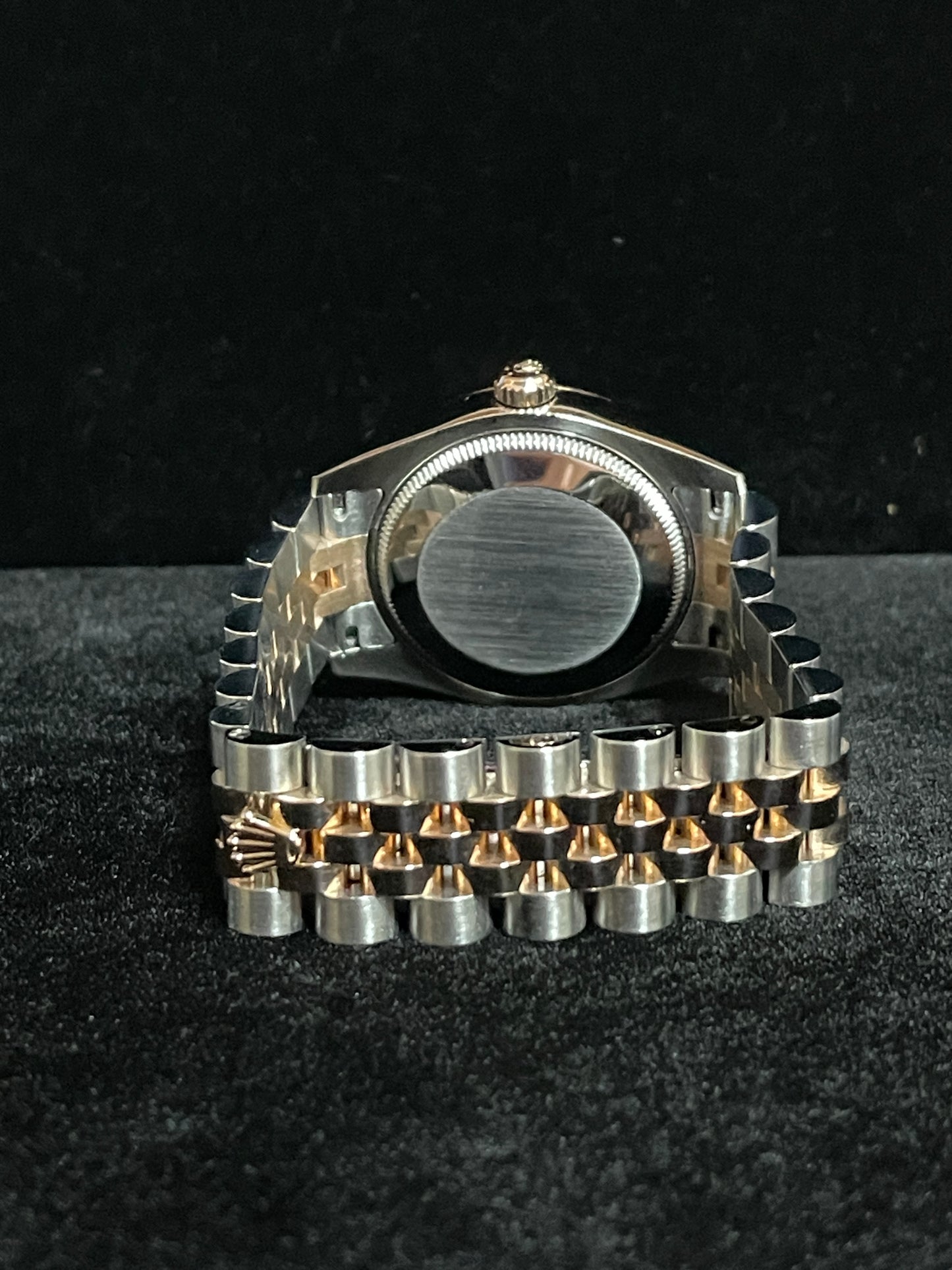 2017 Rolex Datejust Midsize 178271 Black Roman TT 18k Rose Jubilee No Paper 31mm
