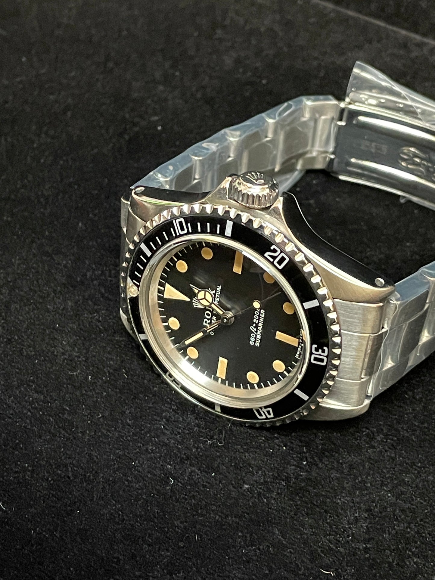 1971 Rolex Submariner No Date 5513 Patina Black Dial SS Oyster No Papers 40mm