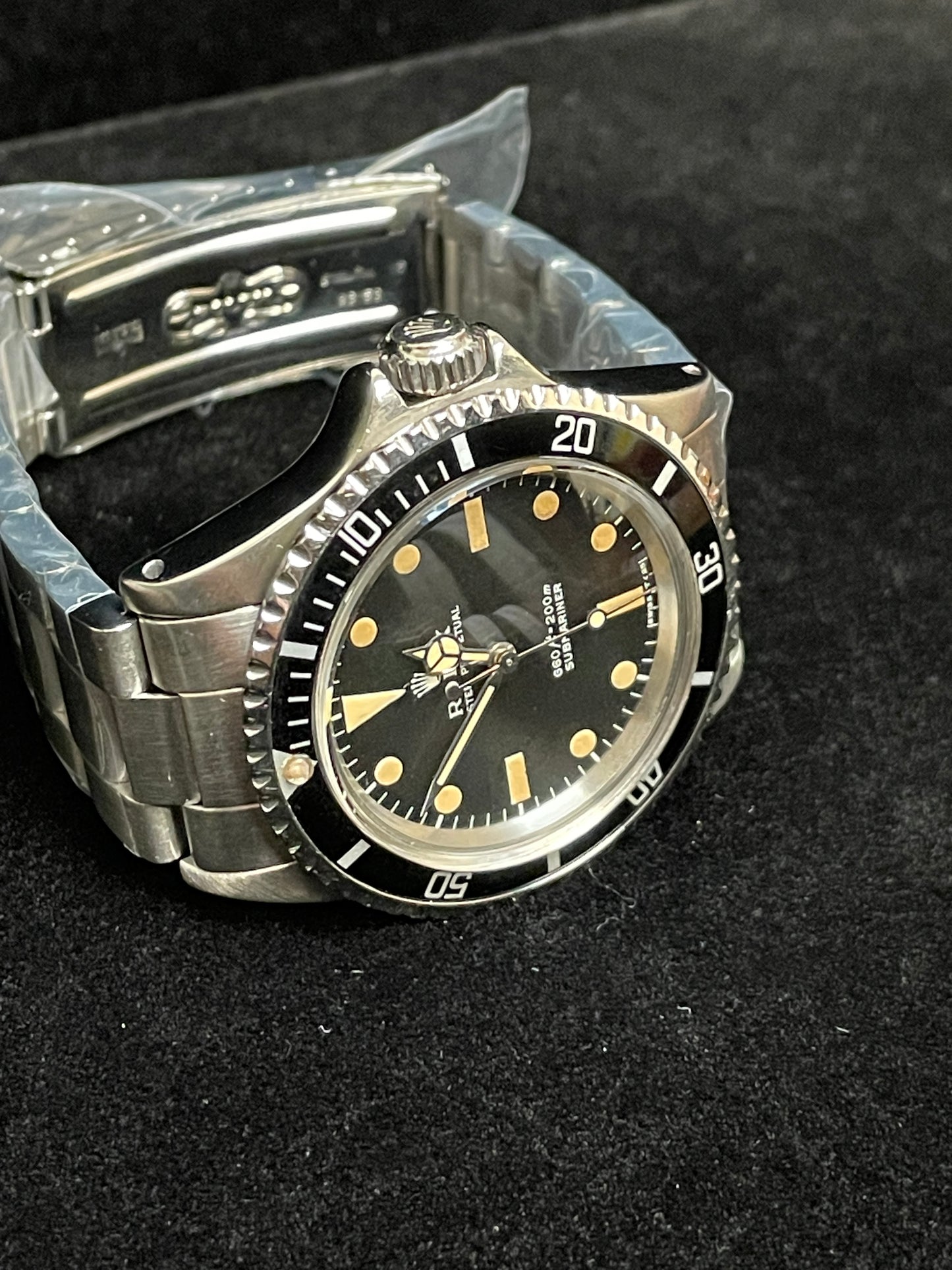 1971 Rolex Submariner No Date 5513 Patina Black Dial SS Oyster No Papers 40mm
