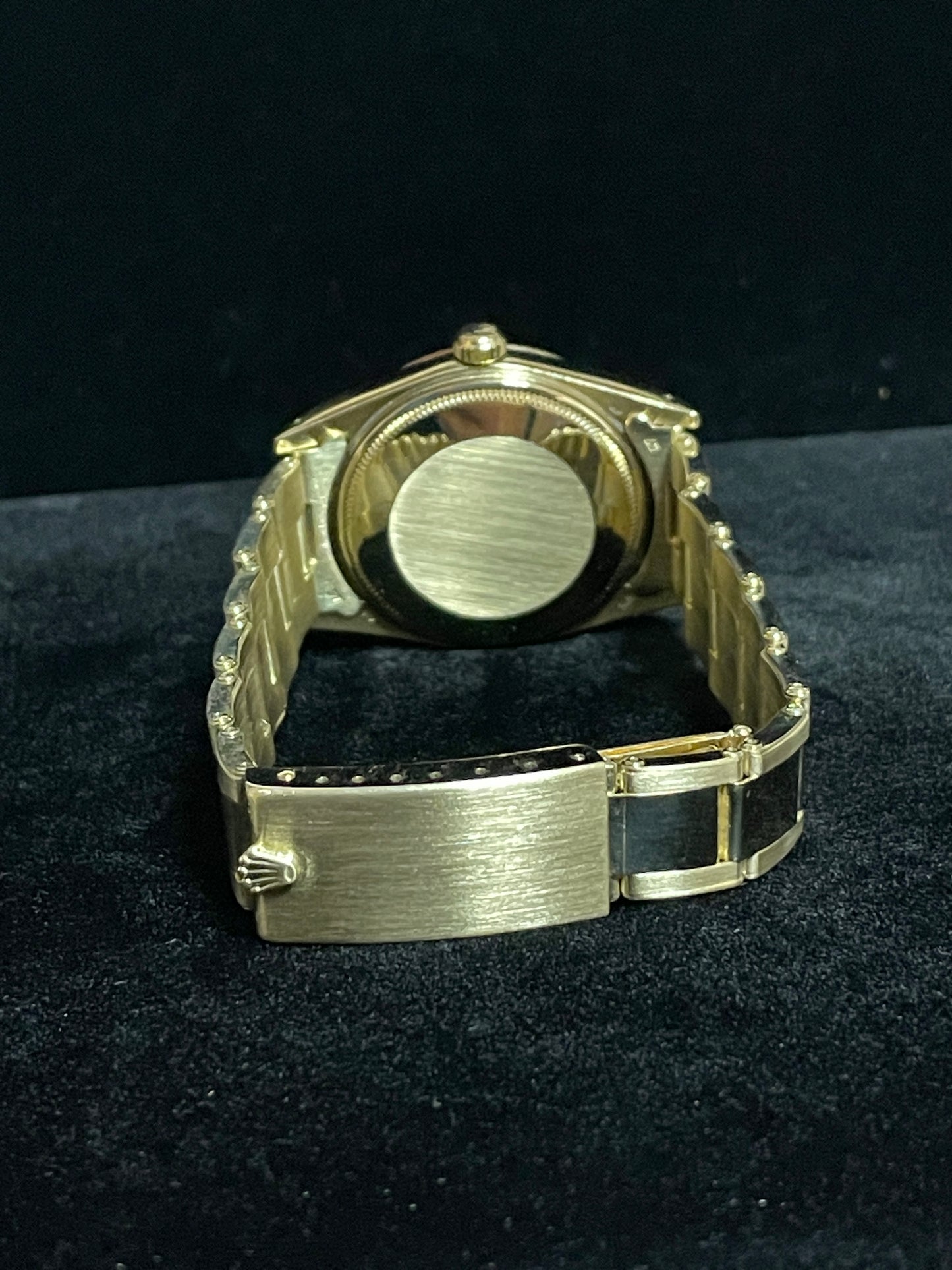 1987 Rolex Date 15037 Champagne Dial 14kt YG Rivet Oyster With Papers 34mm